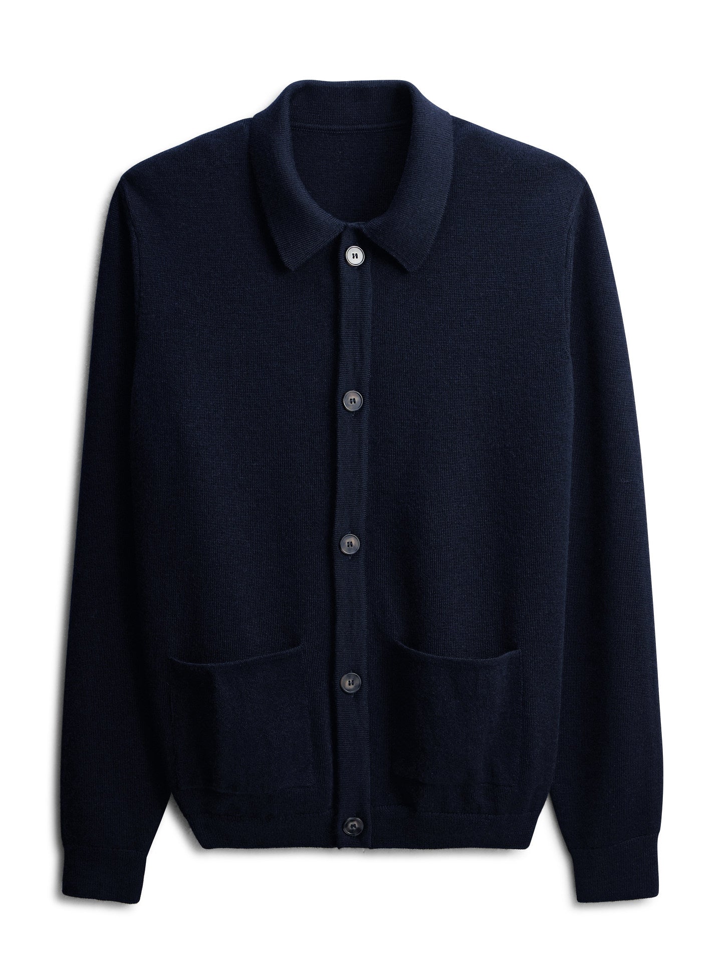 Cardigan navy en laine Balibaris - Nolan - Packshot