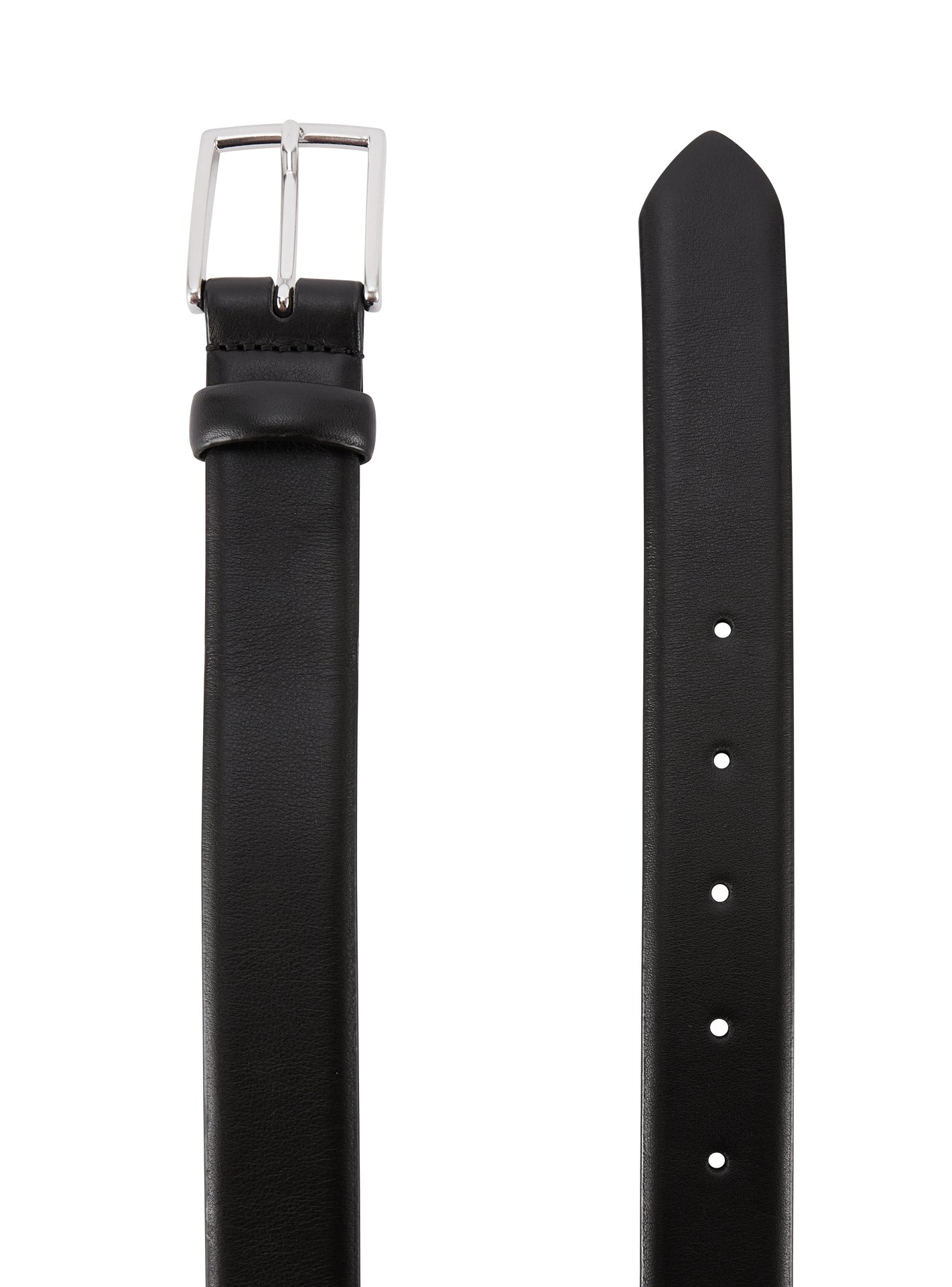 Ceinture noir en cuir Balibaris - Draper - Packshot