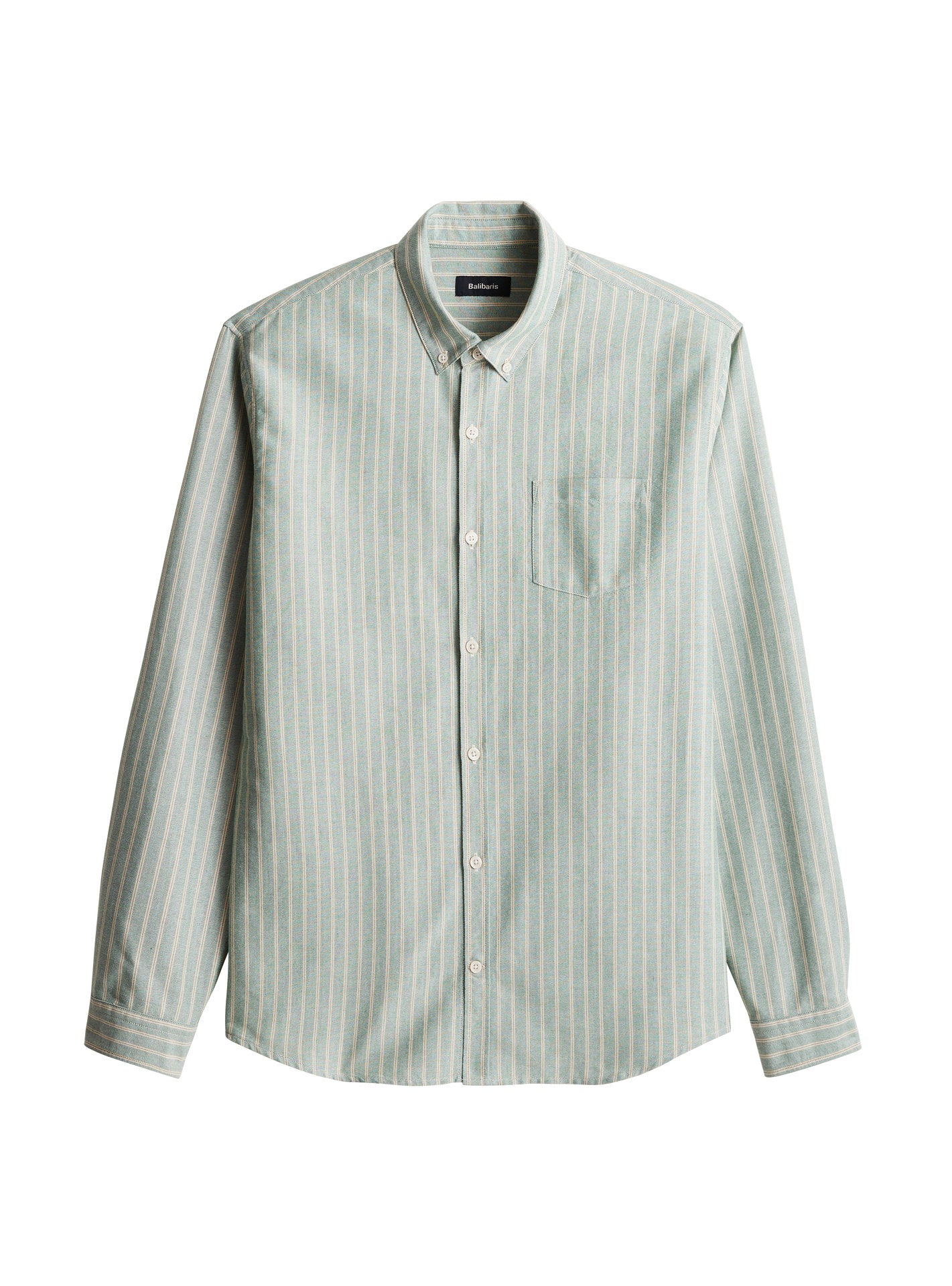 Chemise beige en coton Balibaris - Tribeca Lichen/