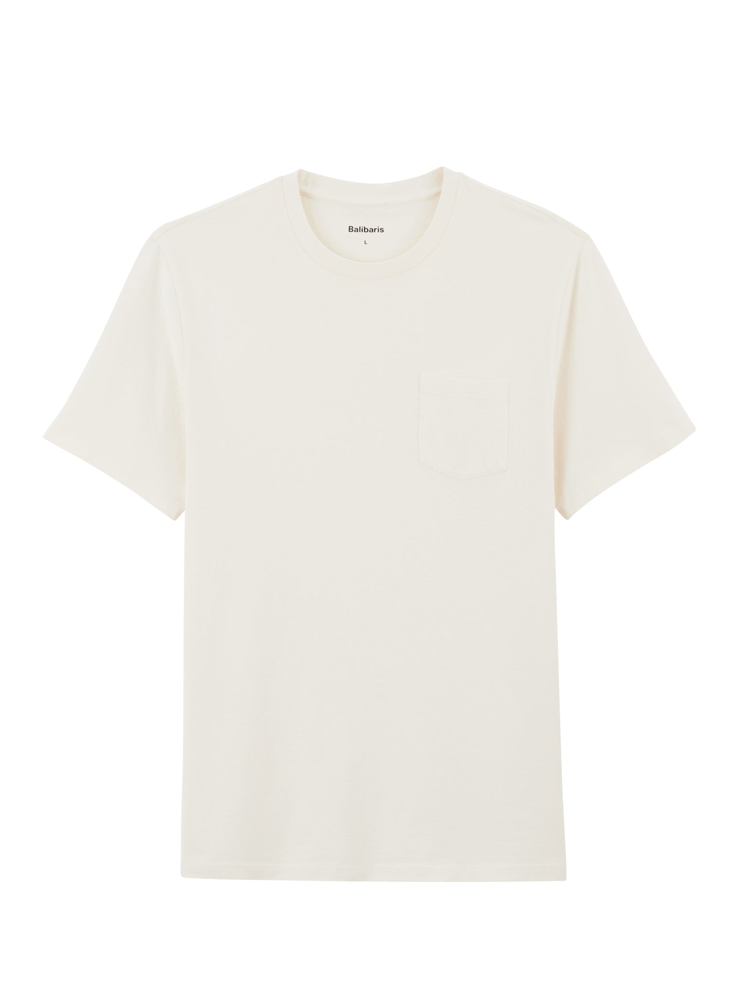 T-shirt crème en coton Balibaris - Mitch - Packshot