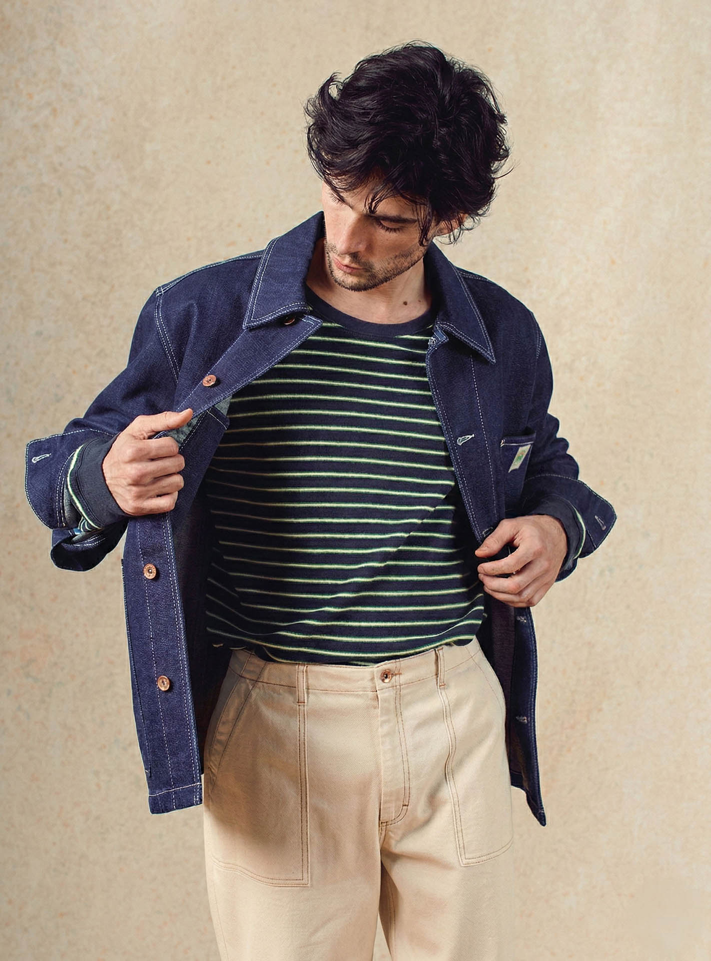 Blouson en coton Balibaris - Mel Brut - Plan taille