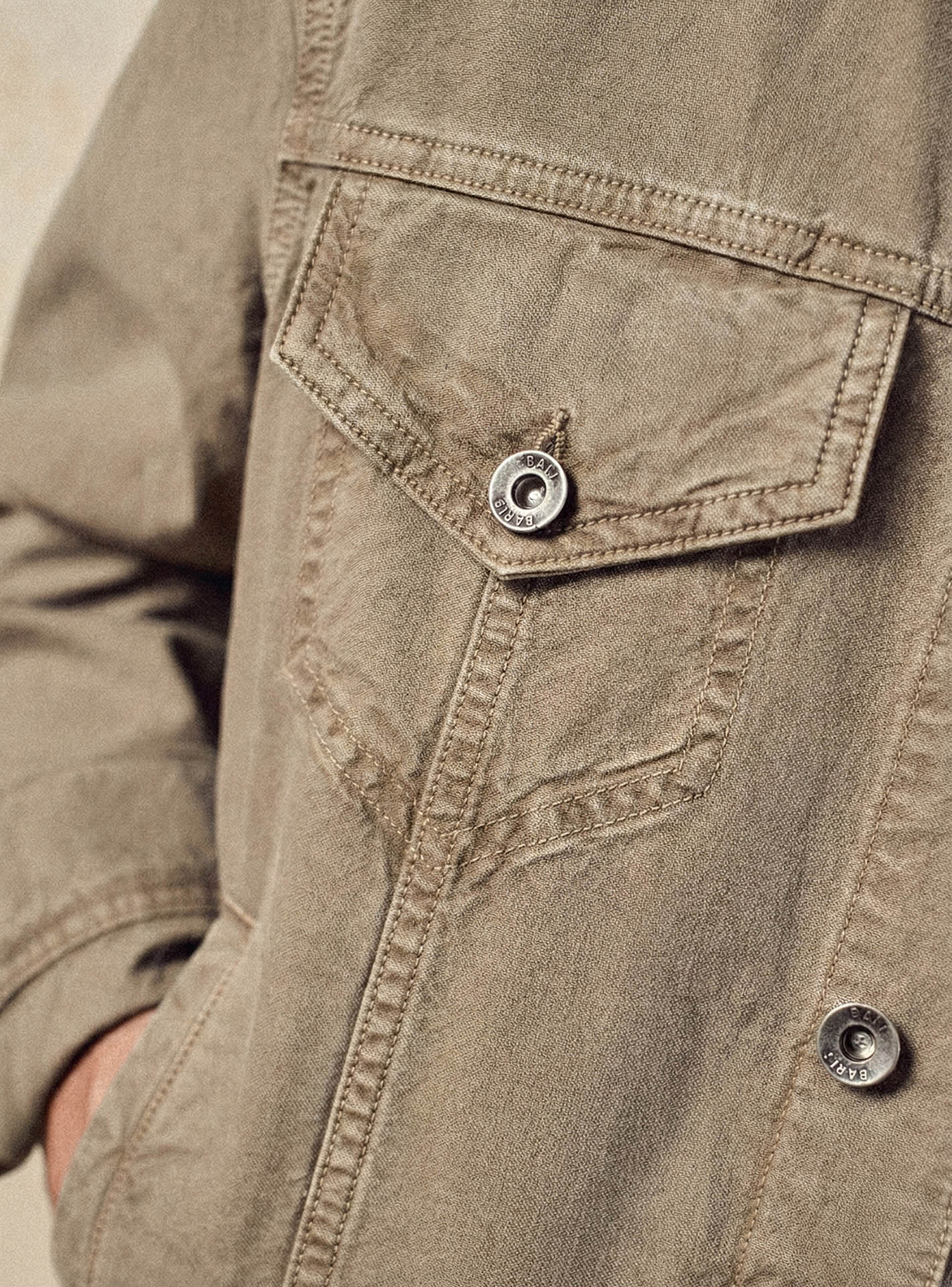 Blouson beige en coton Balibaris - Tom Stone