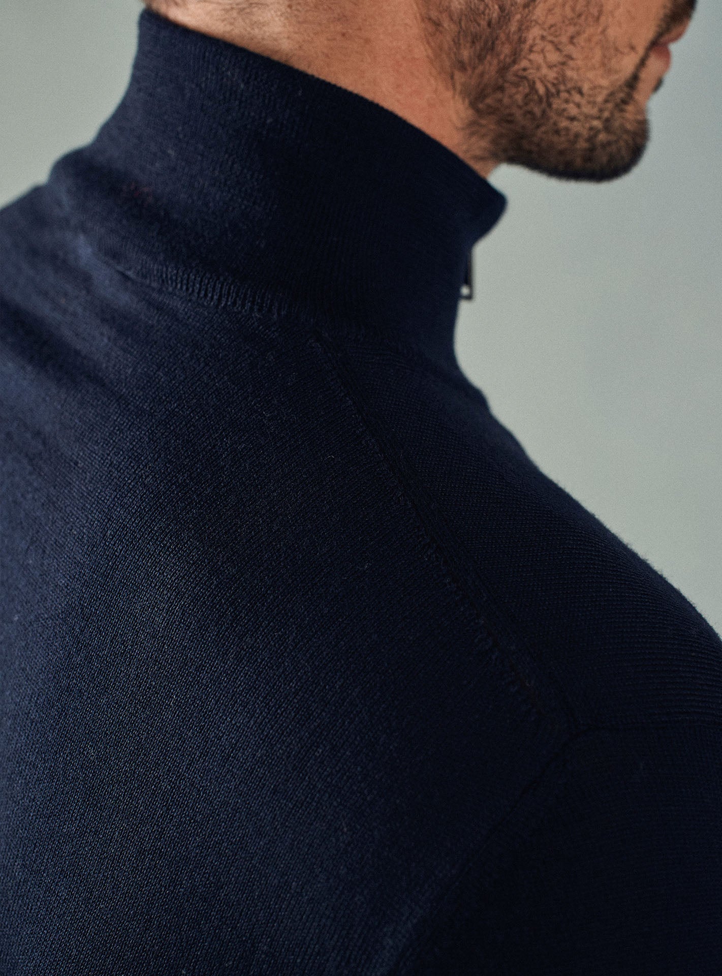 Cardigan marine en laine Balibaris - Scott