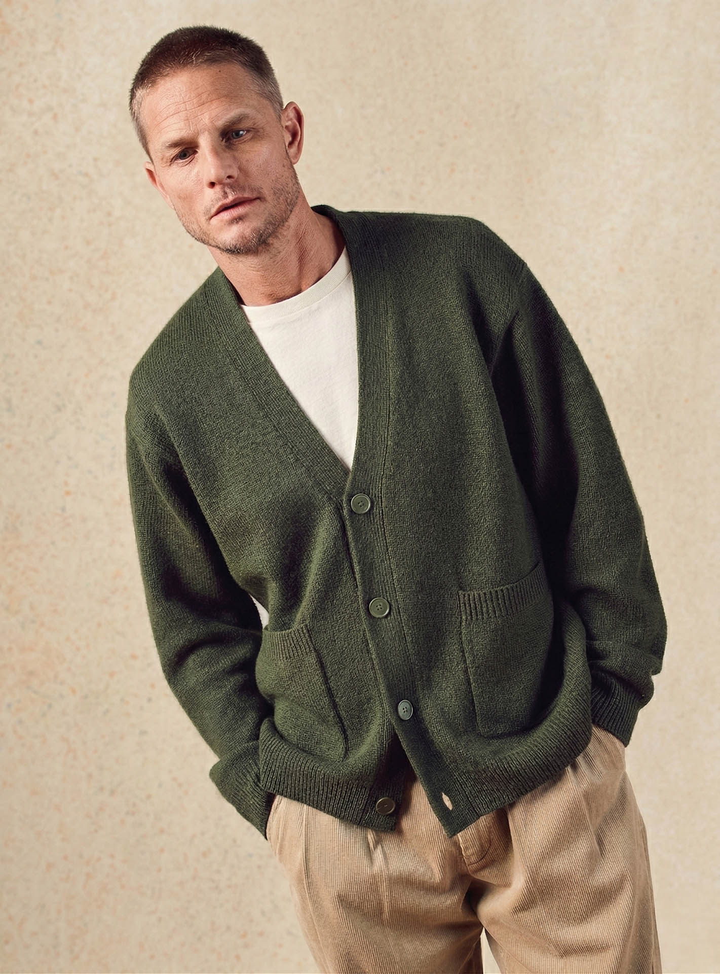 Cardigan en laine Balibaris - Francis Avocat - Plan taille