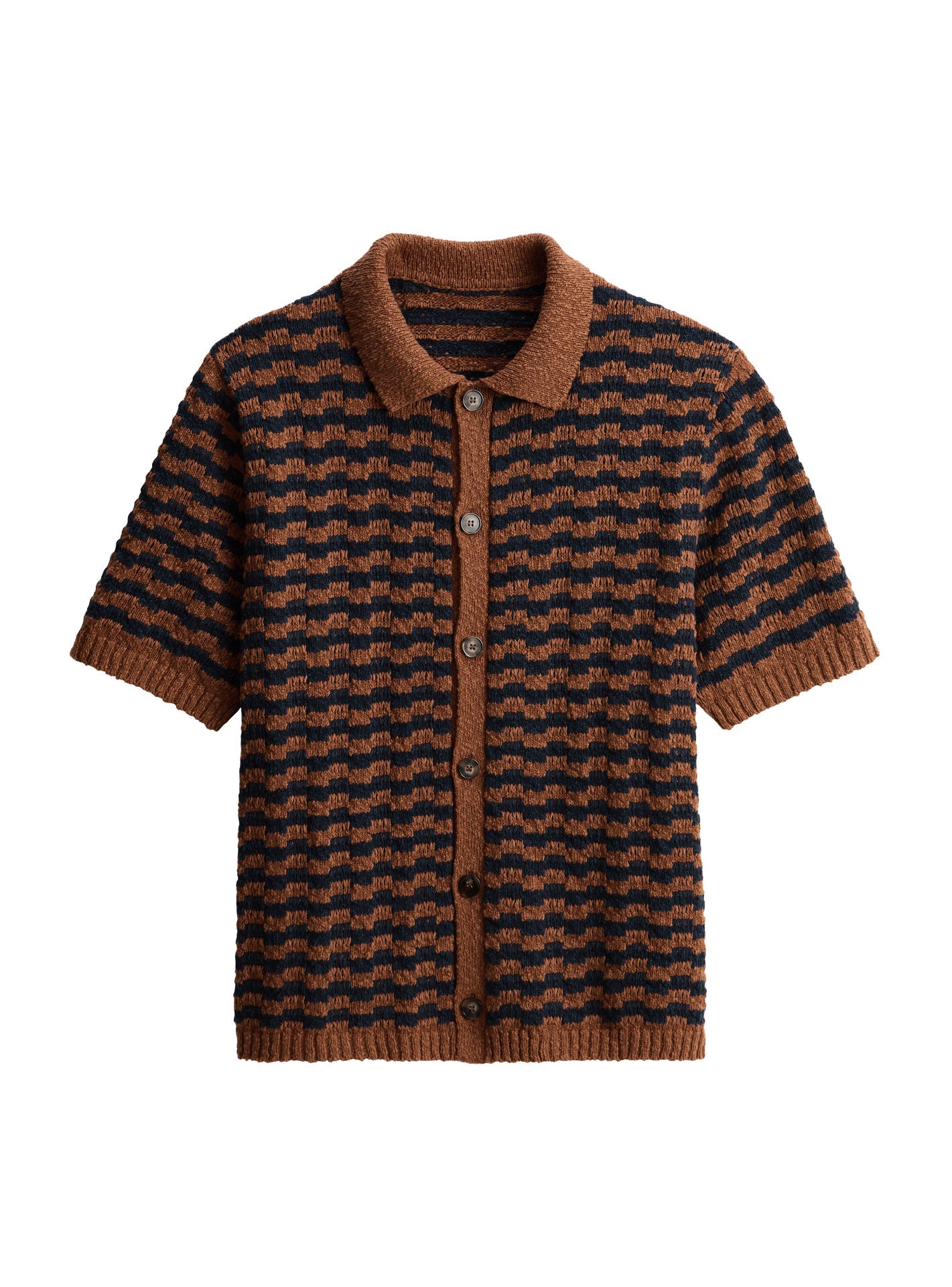 Cardigan Howard Navy/Pumpkin-7