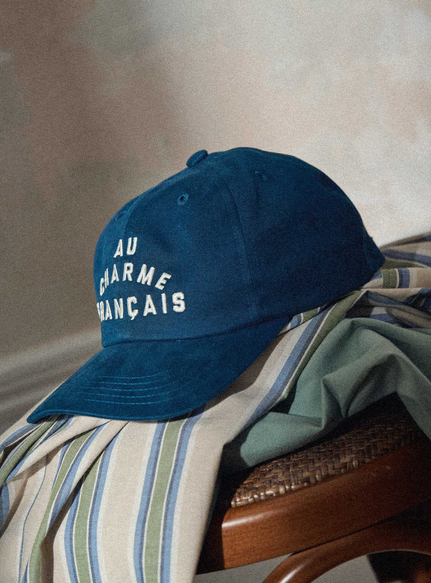 Casquette indigo en coton Balibaris - Pete