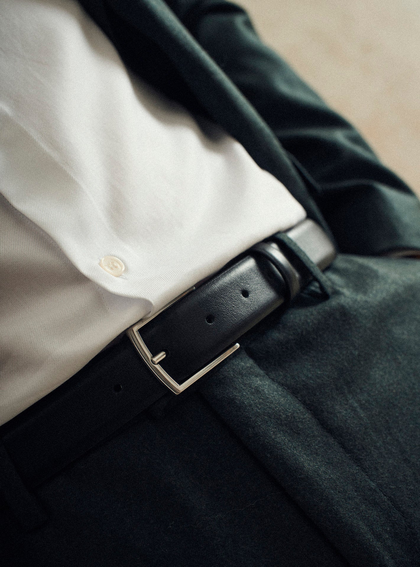 Ceinture noir en cuir Balibaris - Draper