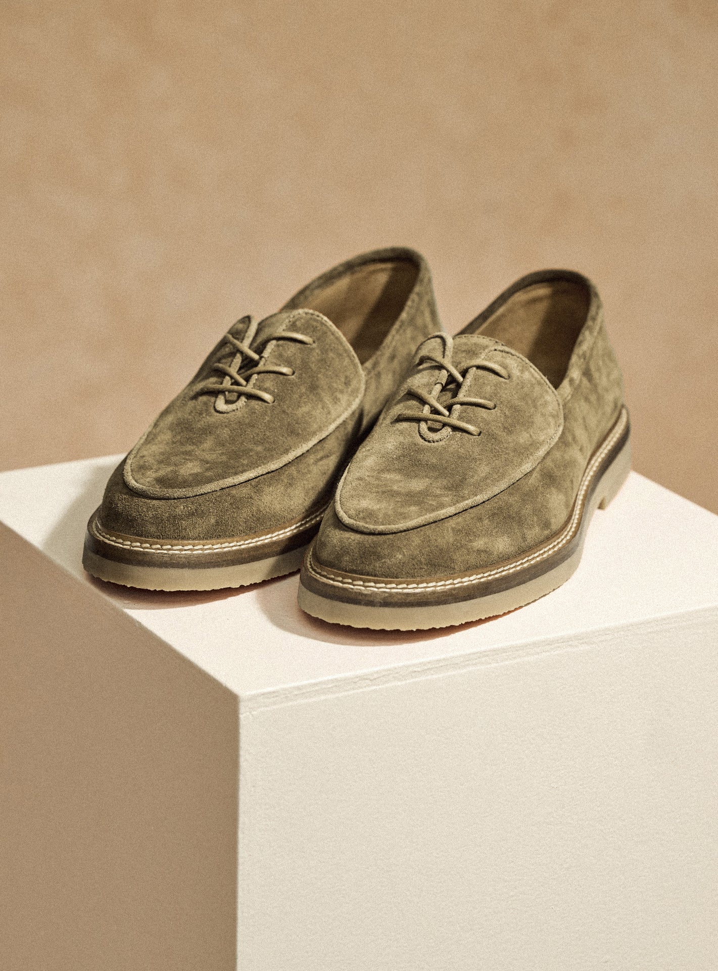 Chaussures beige en cuir Balibaris - Derbies Olivier