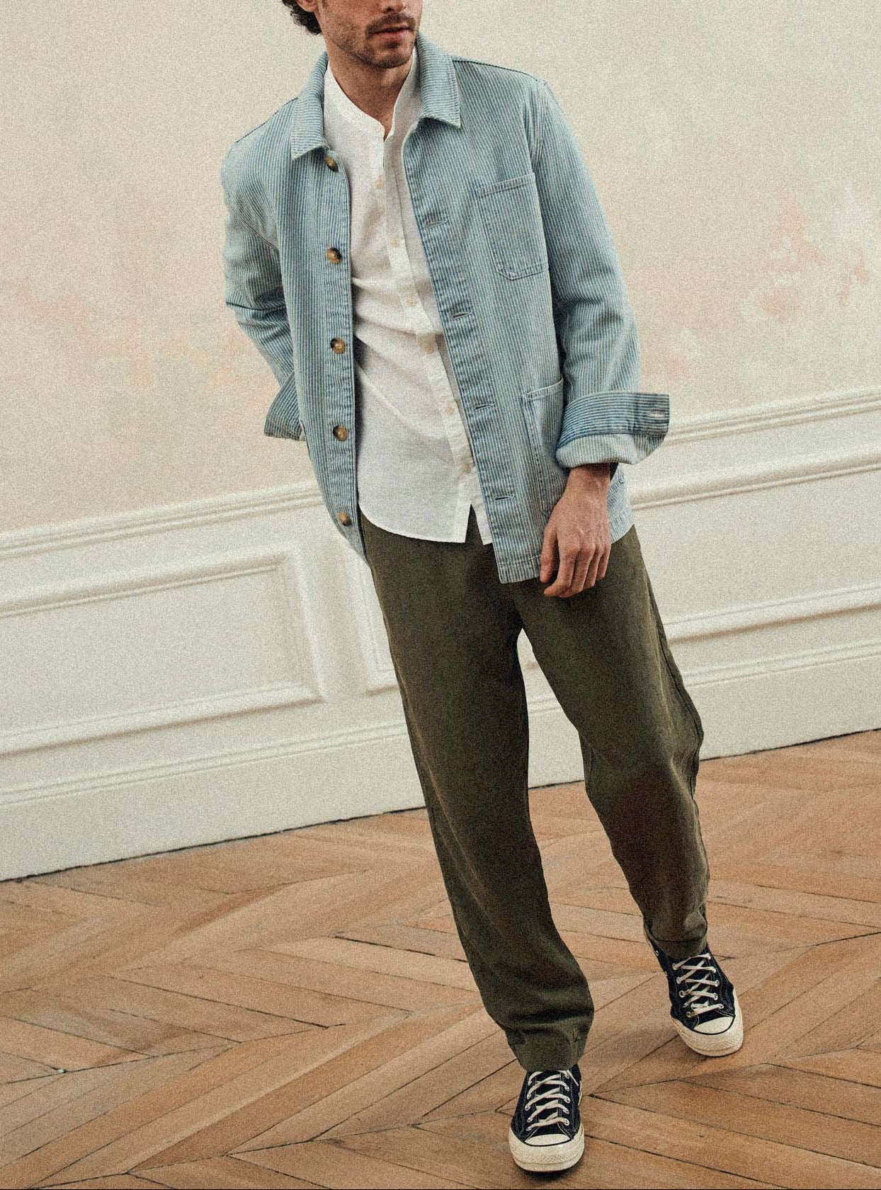 Chemise en lin Willis Blanc-2