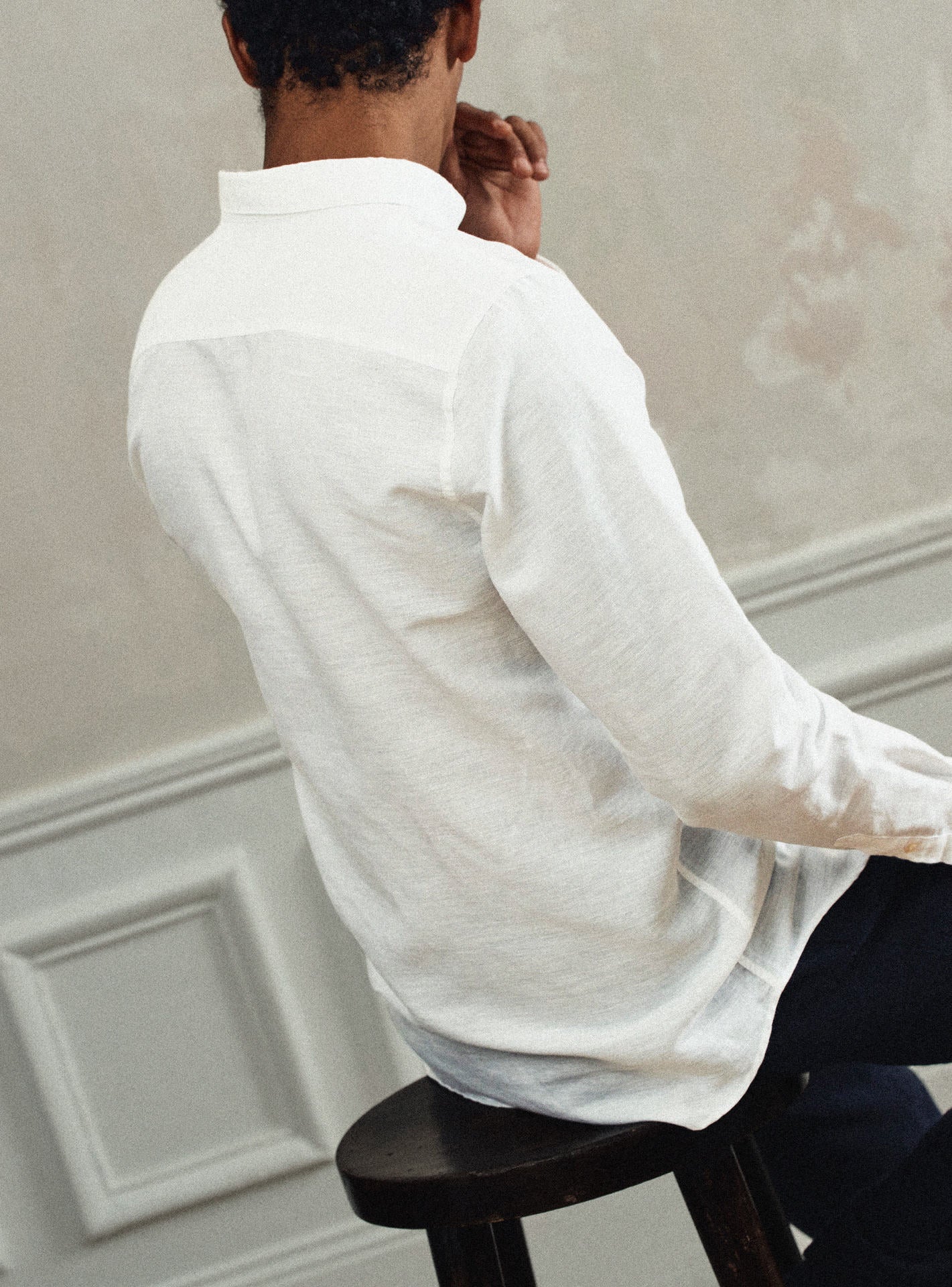 Chemise blanc Balibaris - Mercer - Plan taille