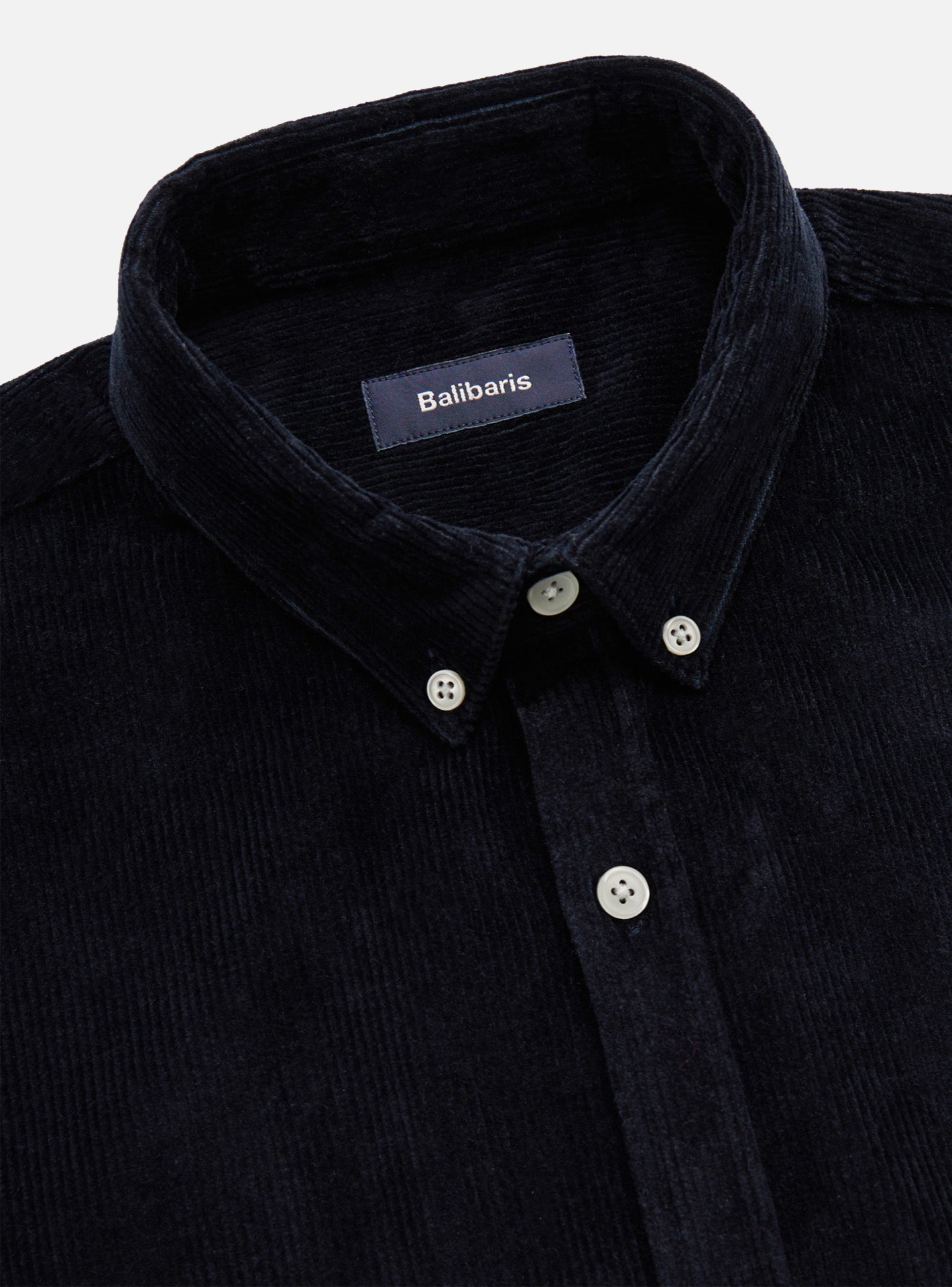 Chemise en velours College Navy