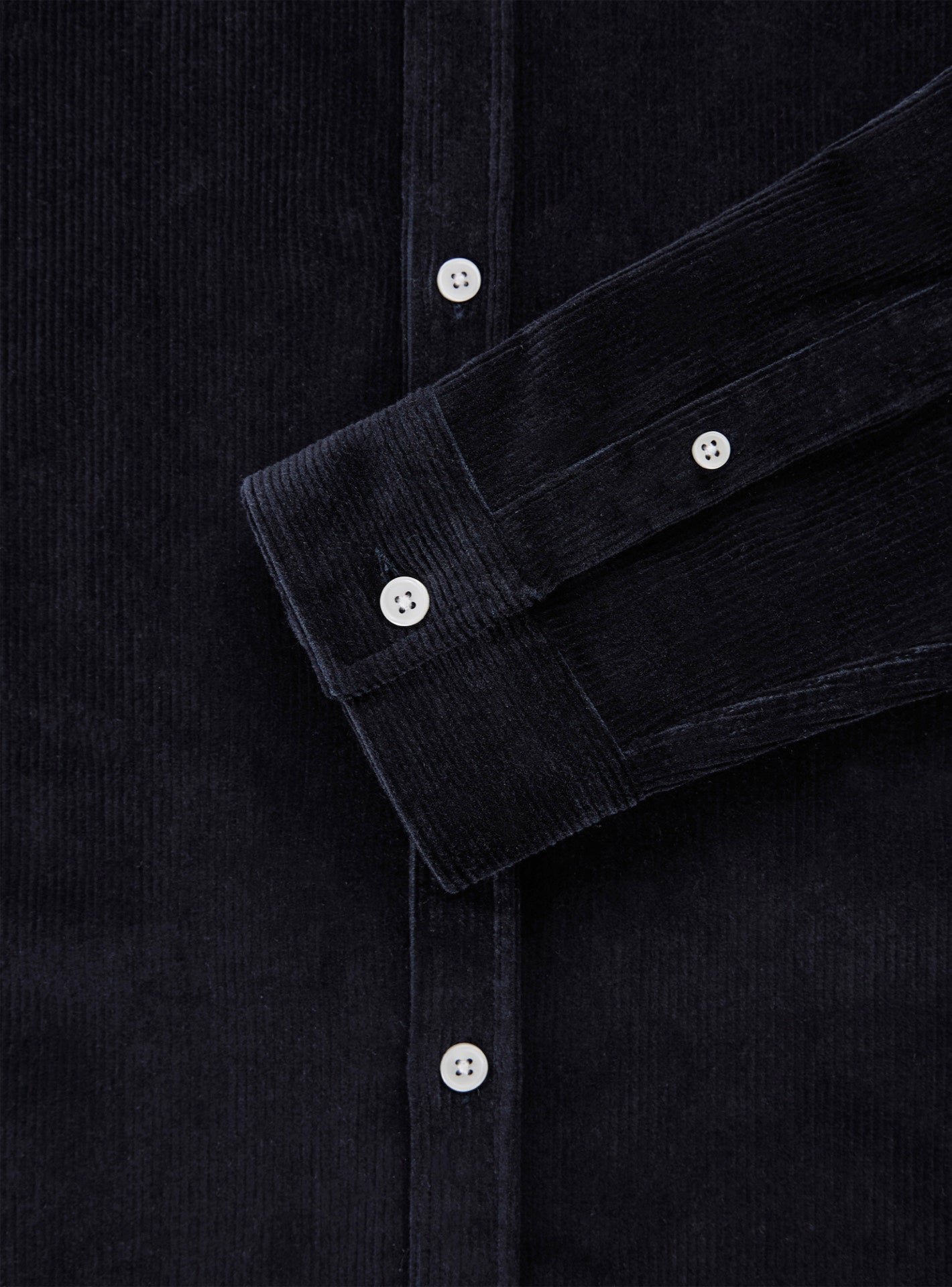 Chemise en velours College Navy
