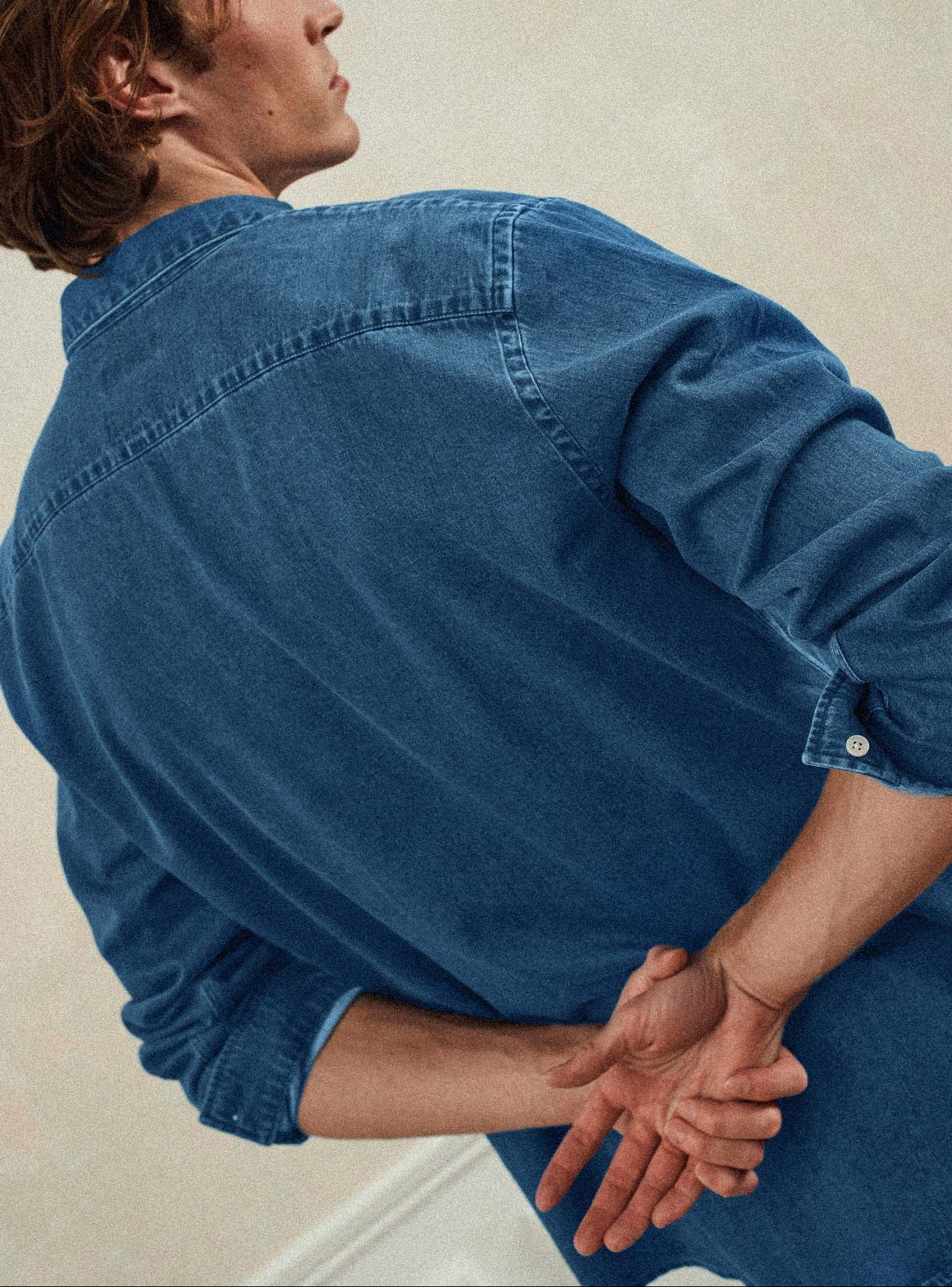 Chemise en coton Balibaris - Tribeca Stone - Plan taille