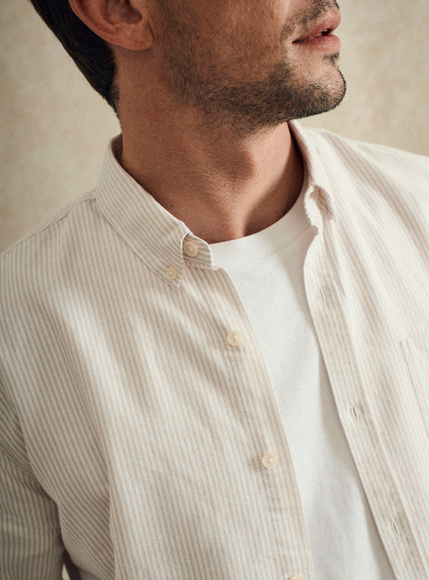 Chemise en coton Balibaris - Tribeca White/Chanvre