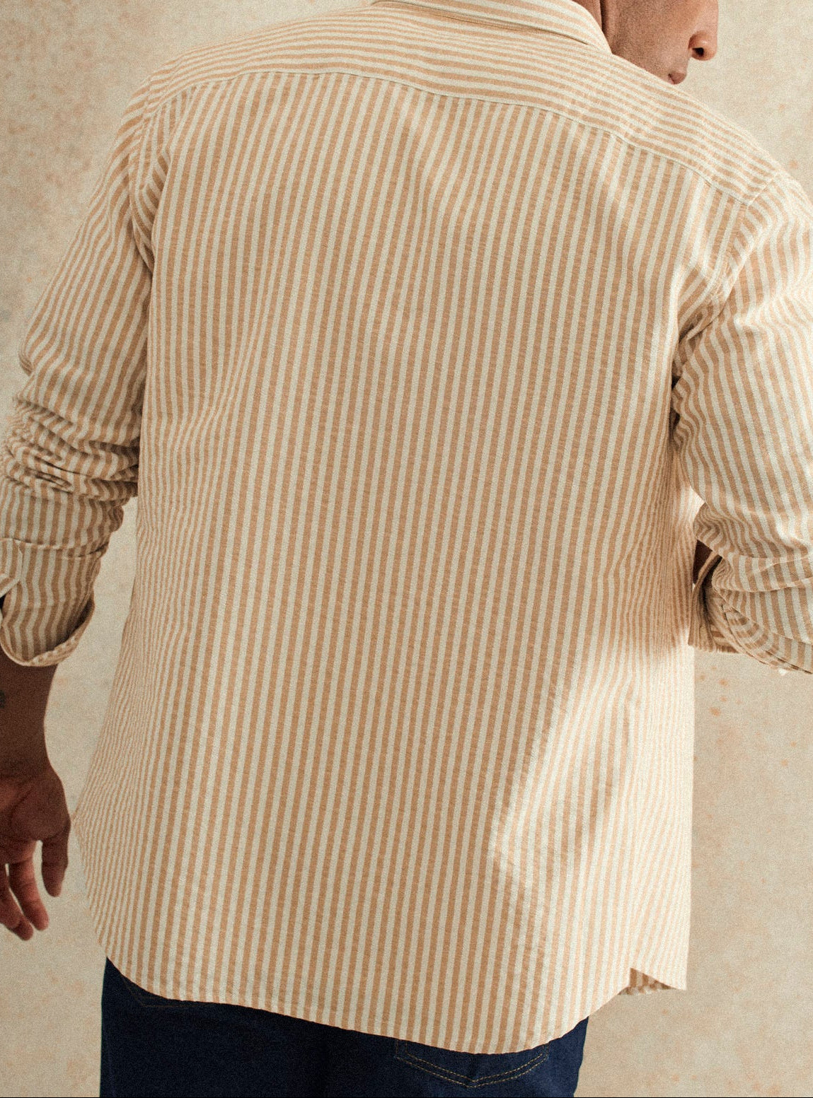 Chemise Soho Ecru/Moutarde
