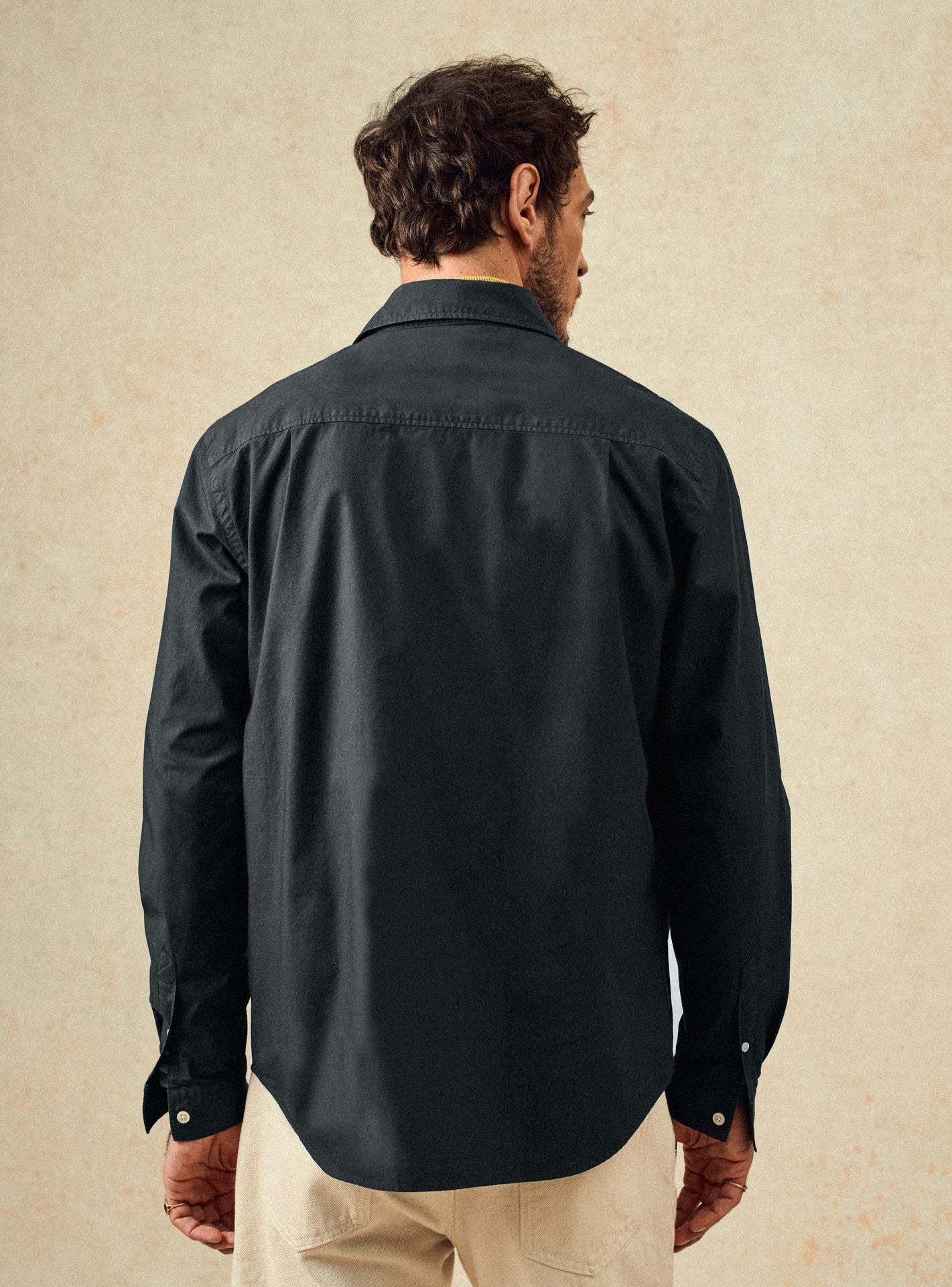 Chemise anthracite en coton Balibaris - Robert - Plan taille