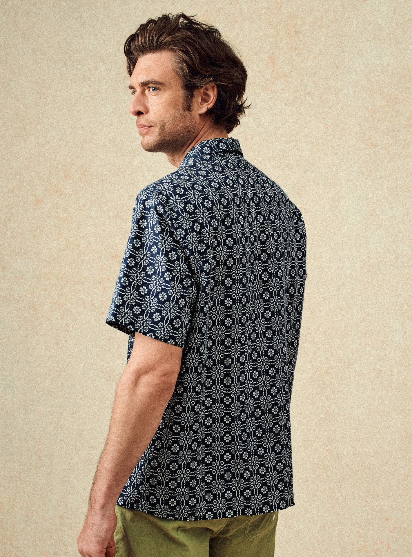 Chemise Harry Océan/Ecru-4