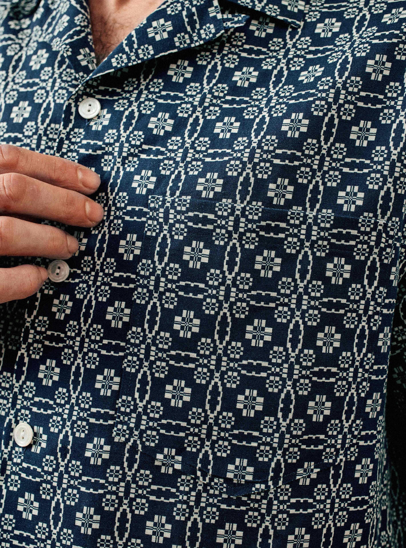 Chemise Harry Océan/Ecru-2