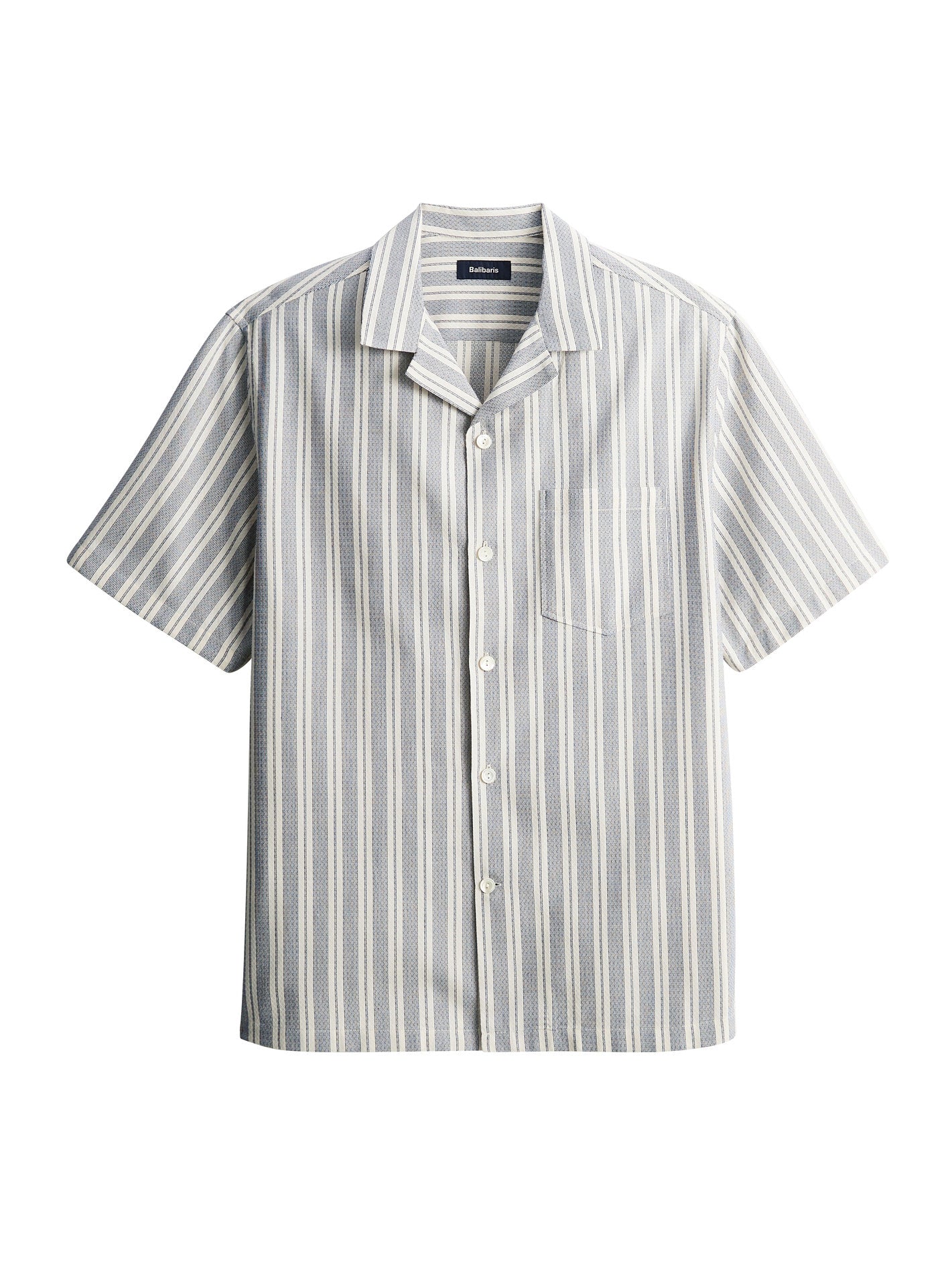 Chemise Harry Ecru/Océan-6