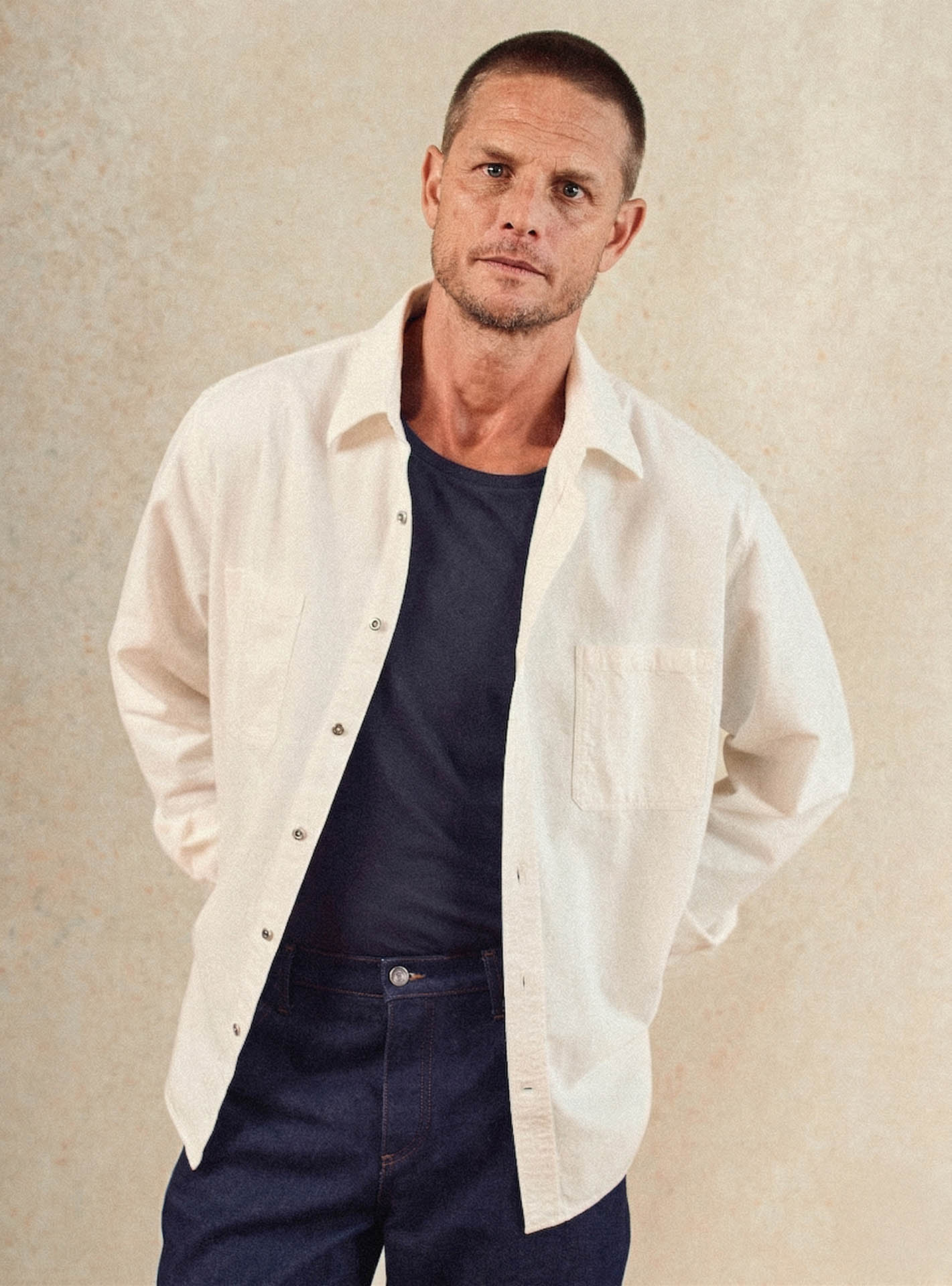 Chemise Roger Ecru-1