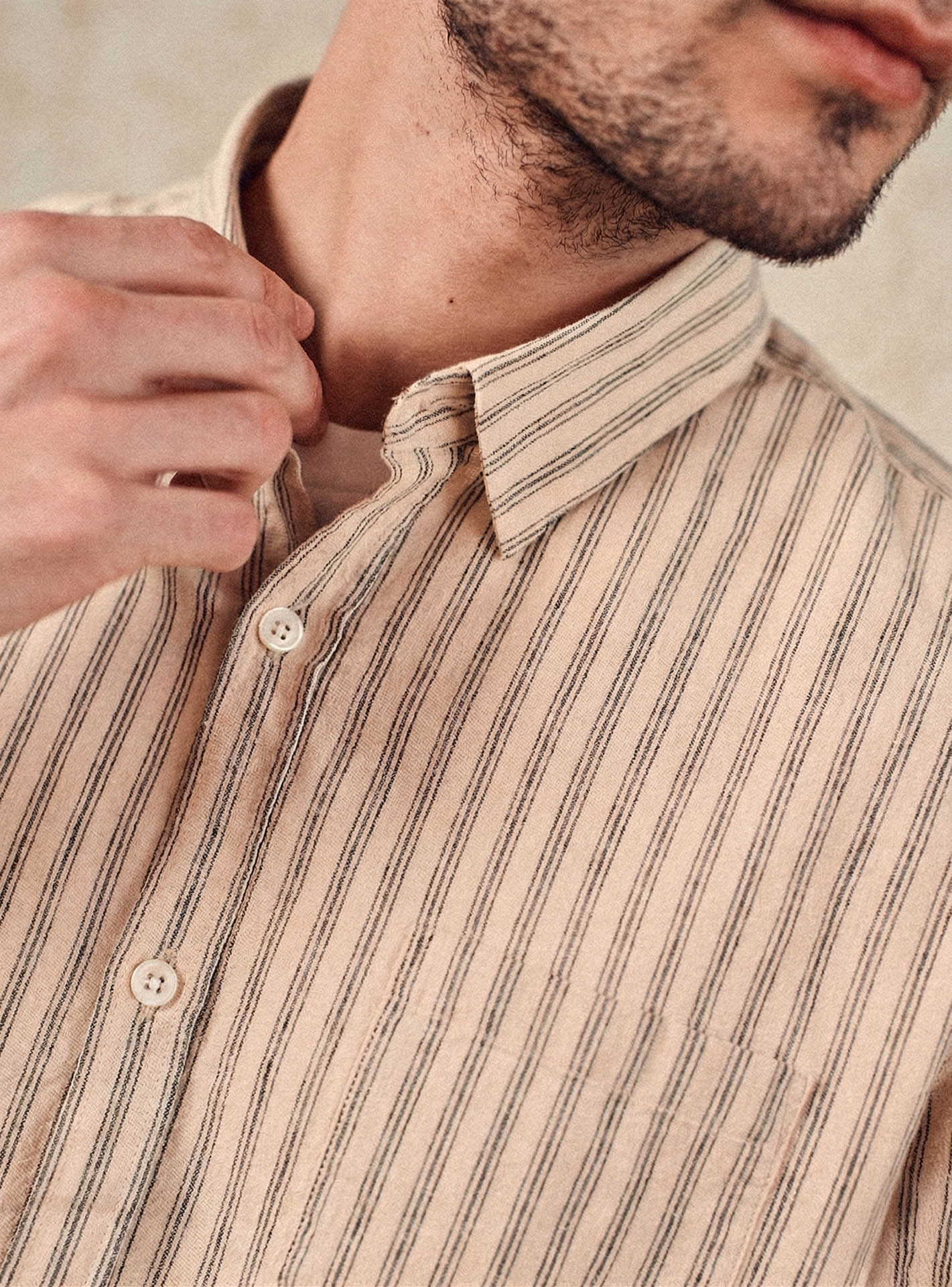 Chemise Soho Ecru/Navy-2