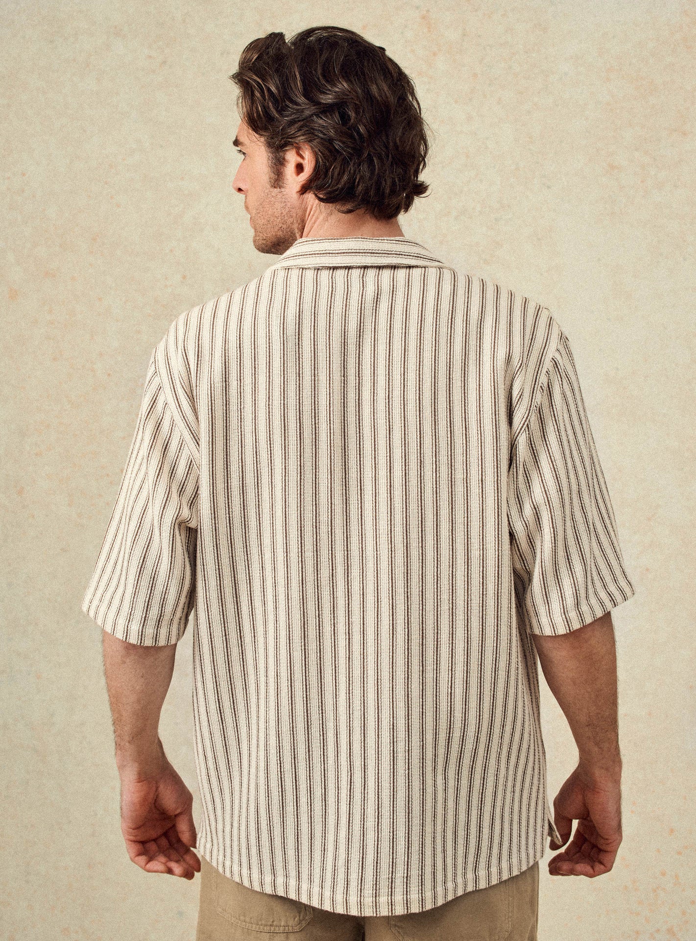 Chemise Henri Ecru/Brun-4