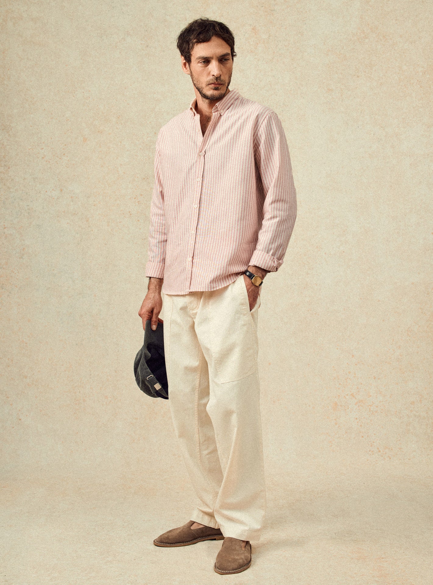 Chemise ecru en coton Balibaris - College