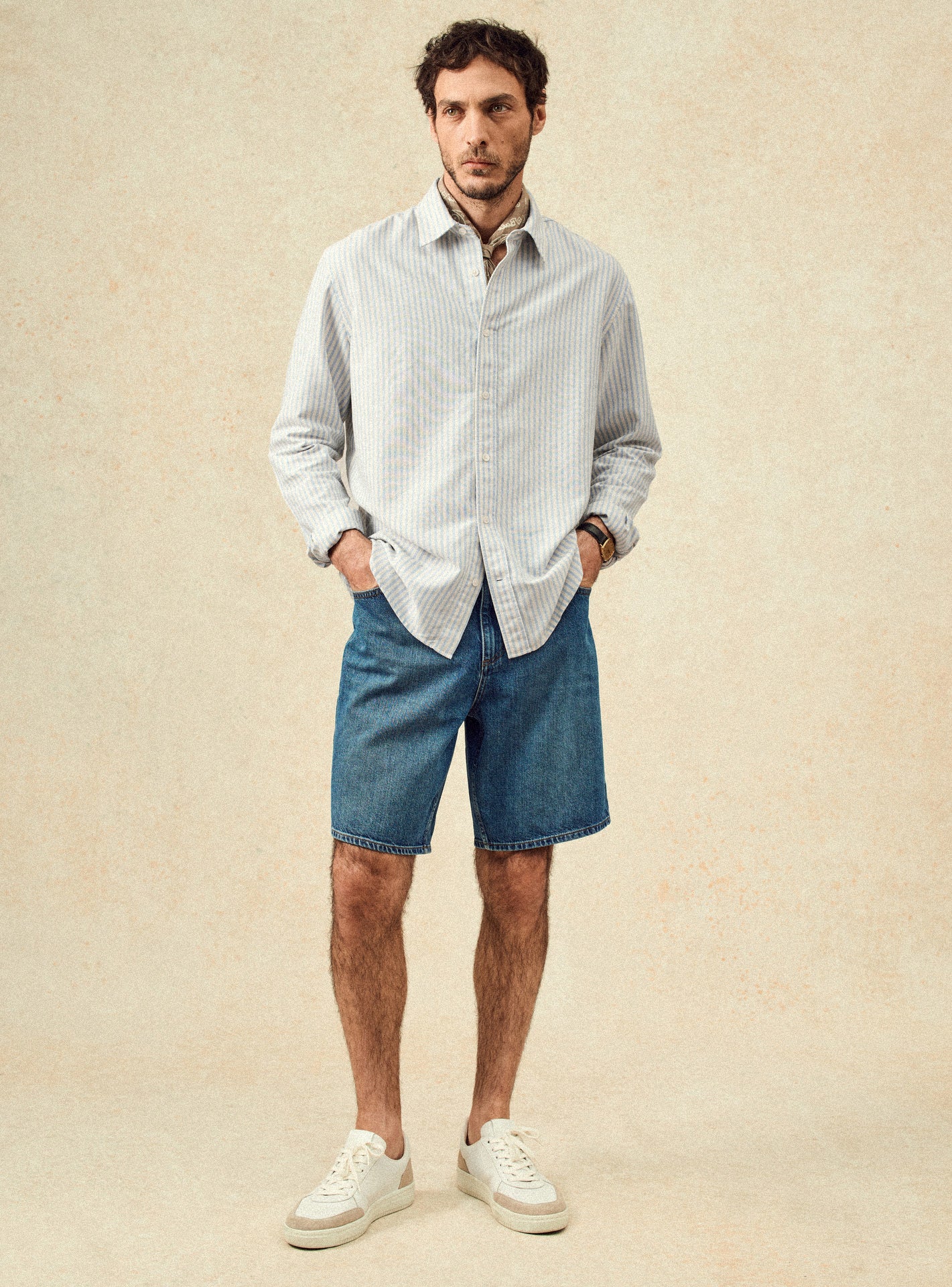 Chemise ecru en coton Balibaris - Robin