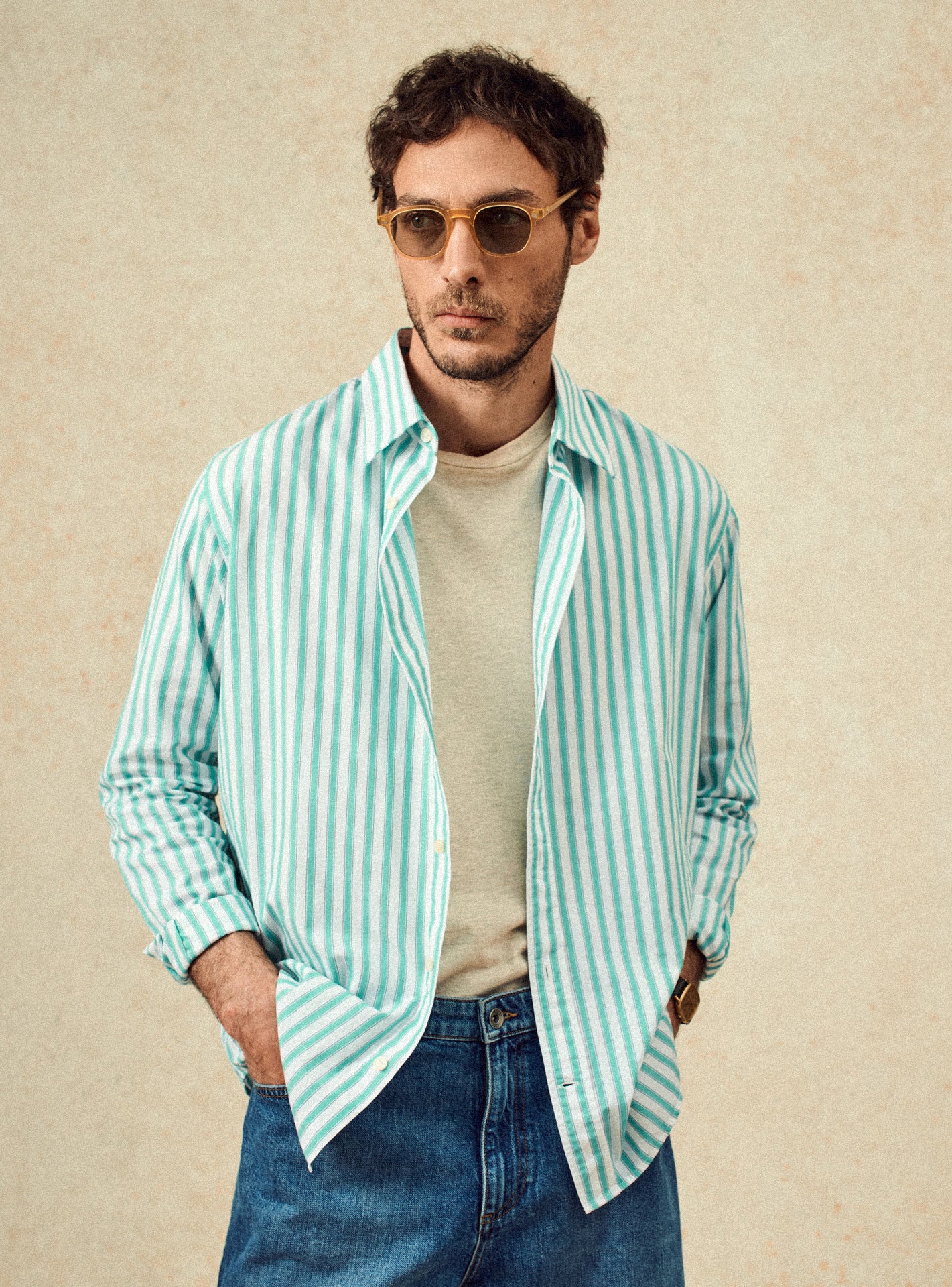 Chemise ecru en coton Balibaris - Robin