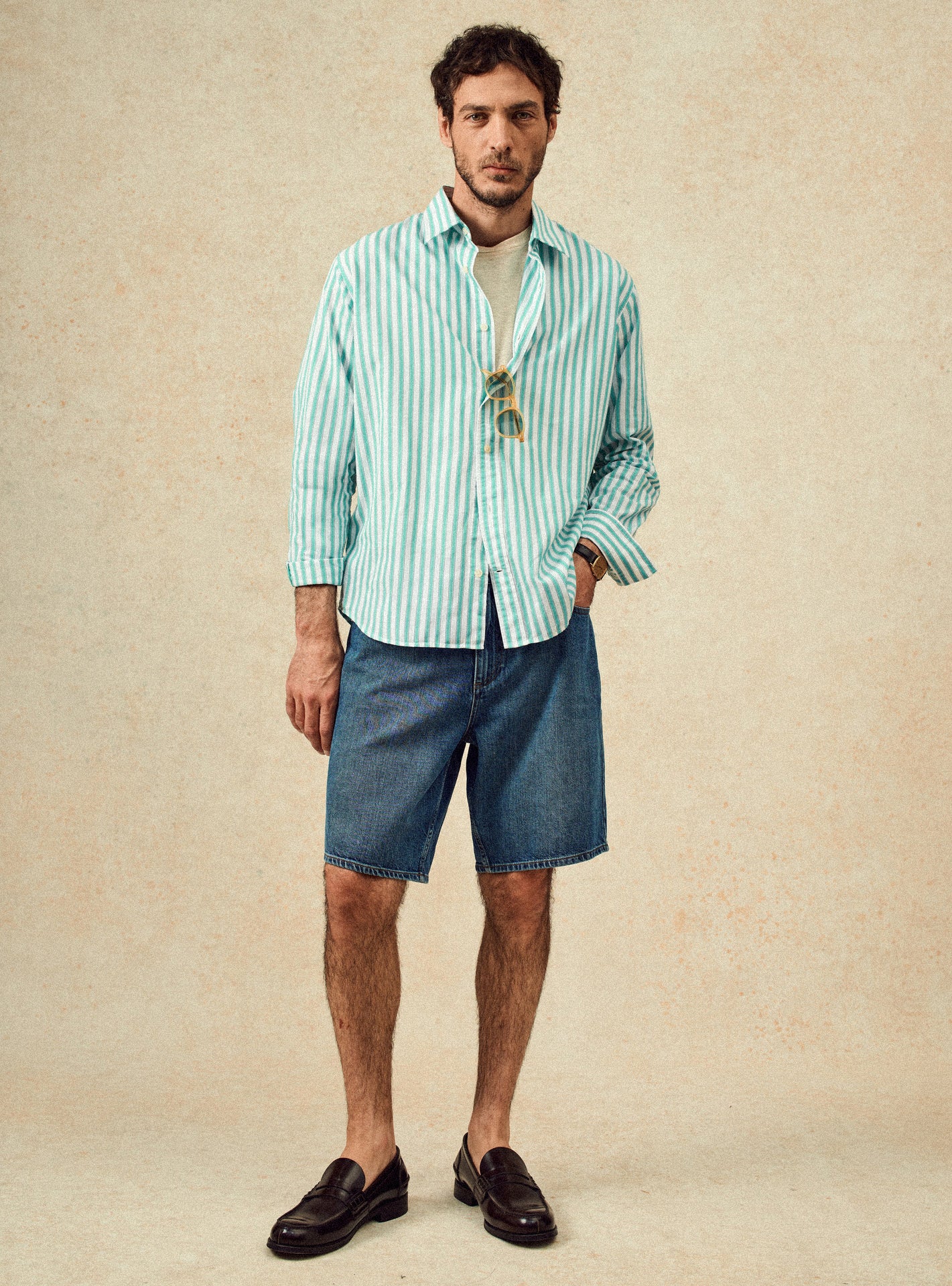 Chemise ecru en coton Balibaris - Robin