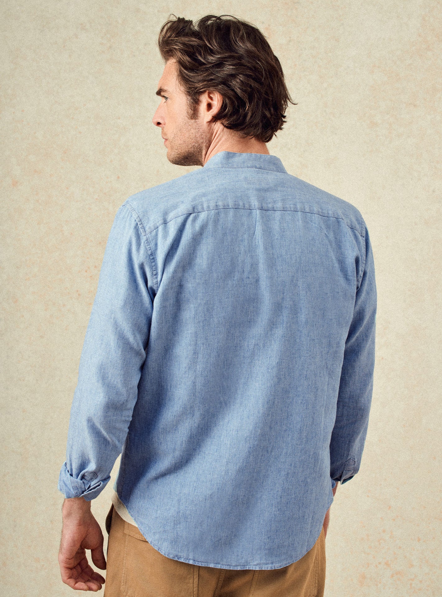 Chemise Balibaris - Gareth Océan/White - Plan taille