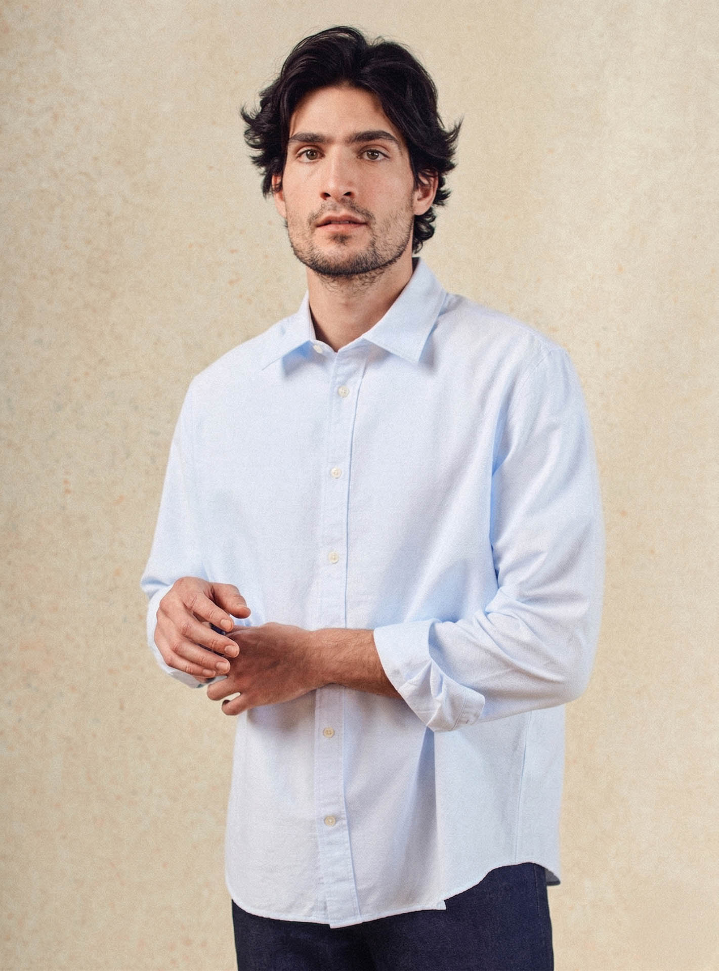 Chemise cloud en coton Balibaris - Robin - Plan taille