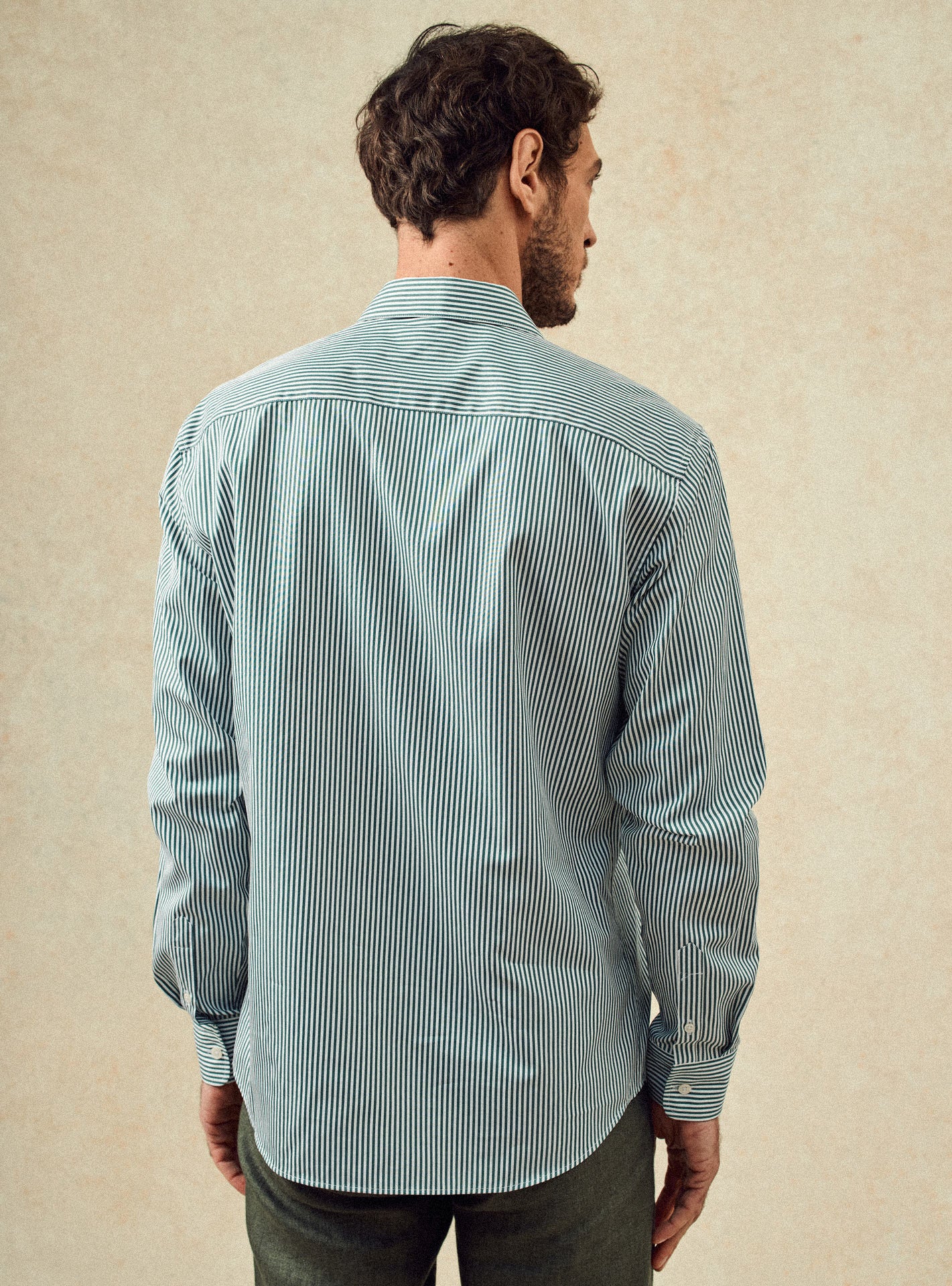 Chemise en coton Balibaris - Jake Hills/White - Plan taille