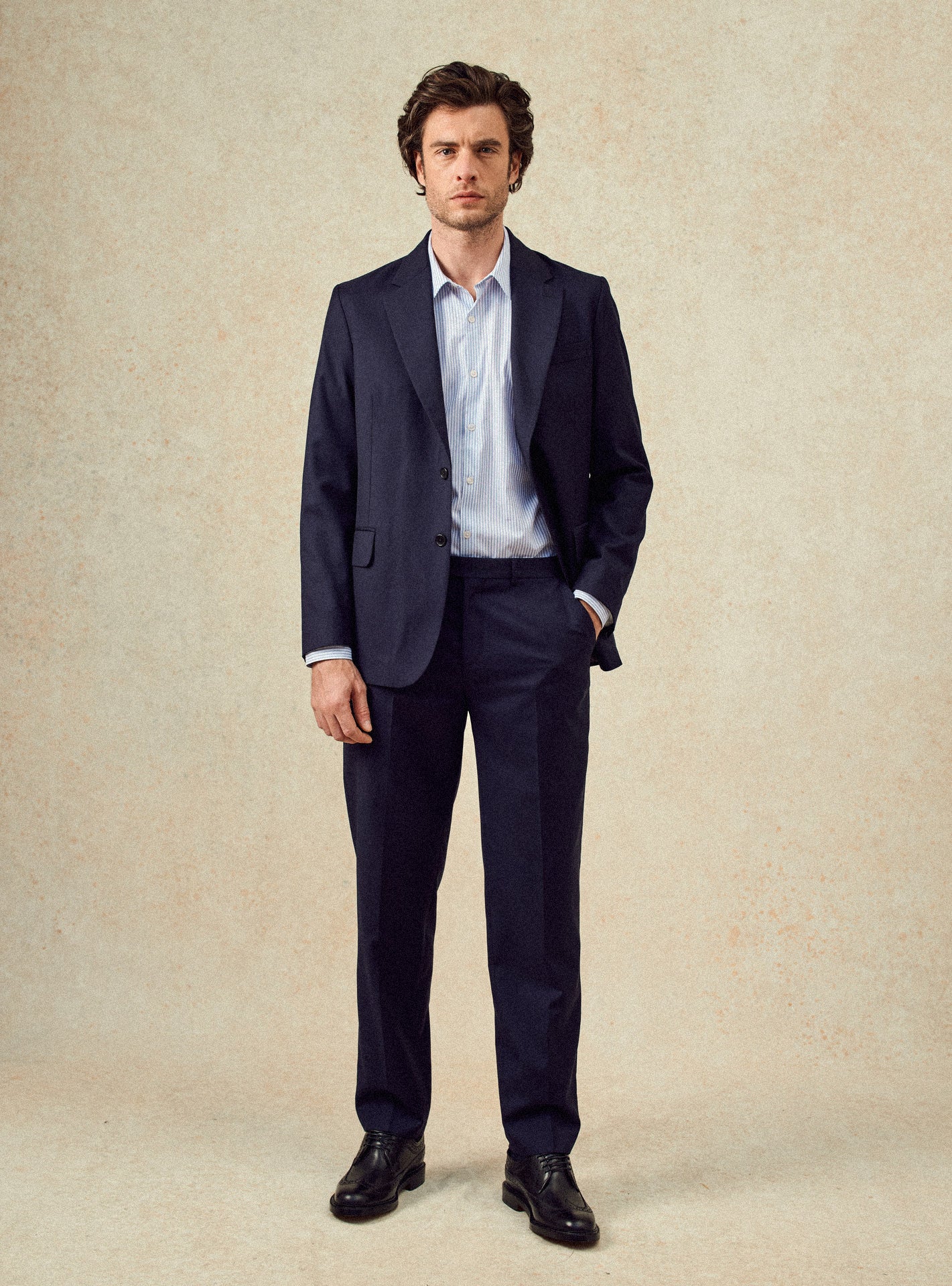 Chemise ciel en coton Balibaris - Jake