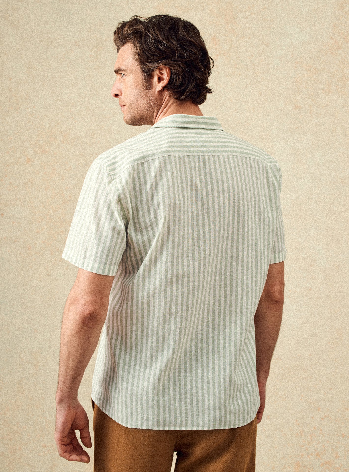 Chemise Harlem Asperge/White-4
