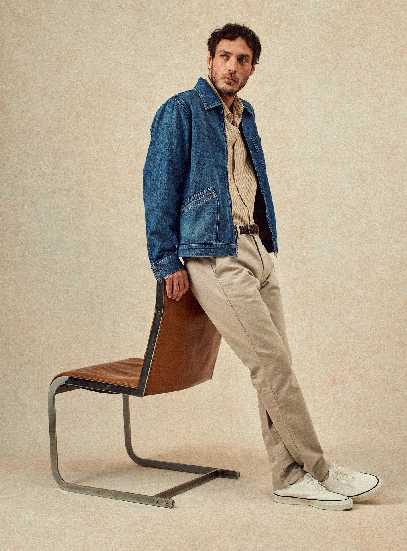 Chino beige en coton Balibaris - Paul