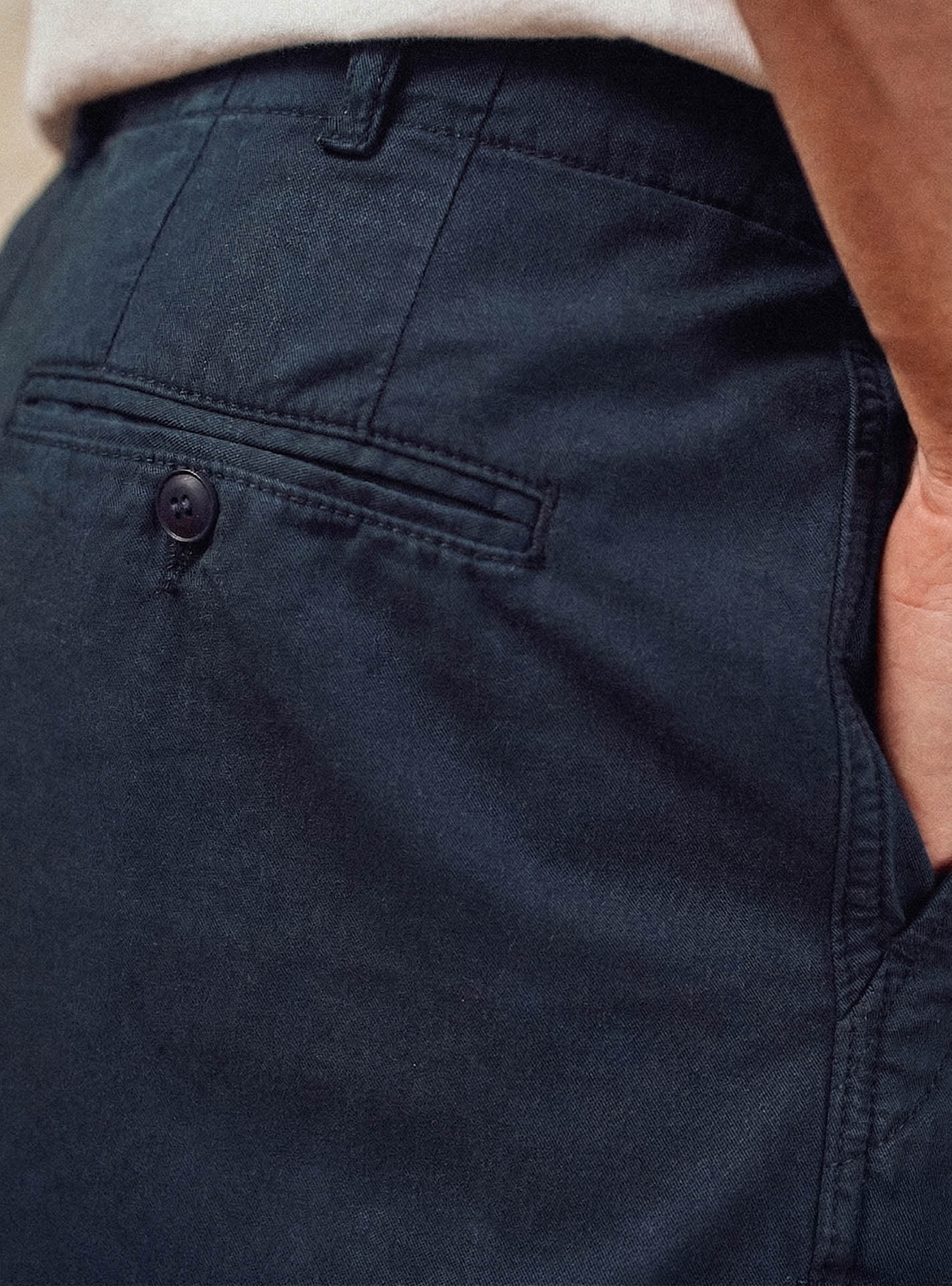 Chino navy en coton Balibaris - Ulysse