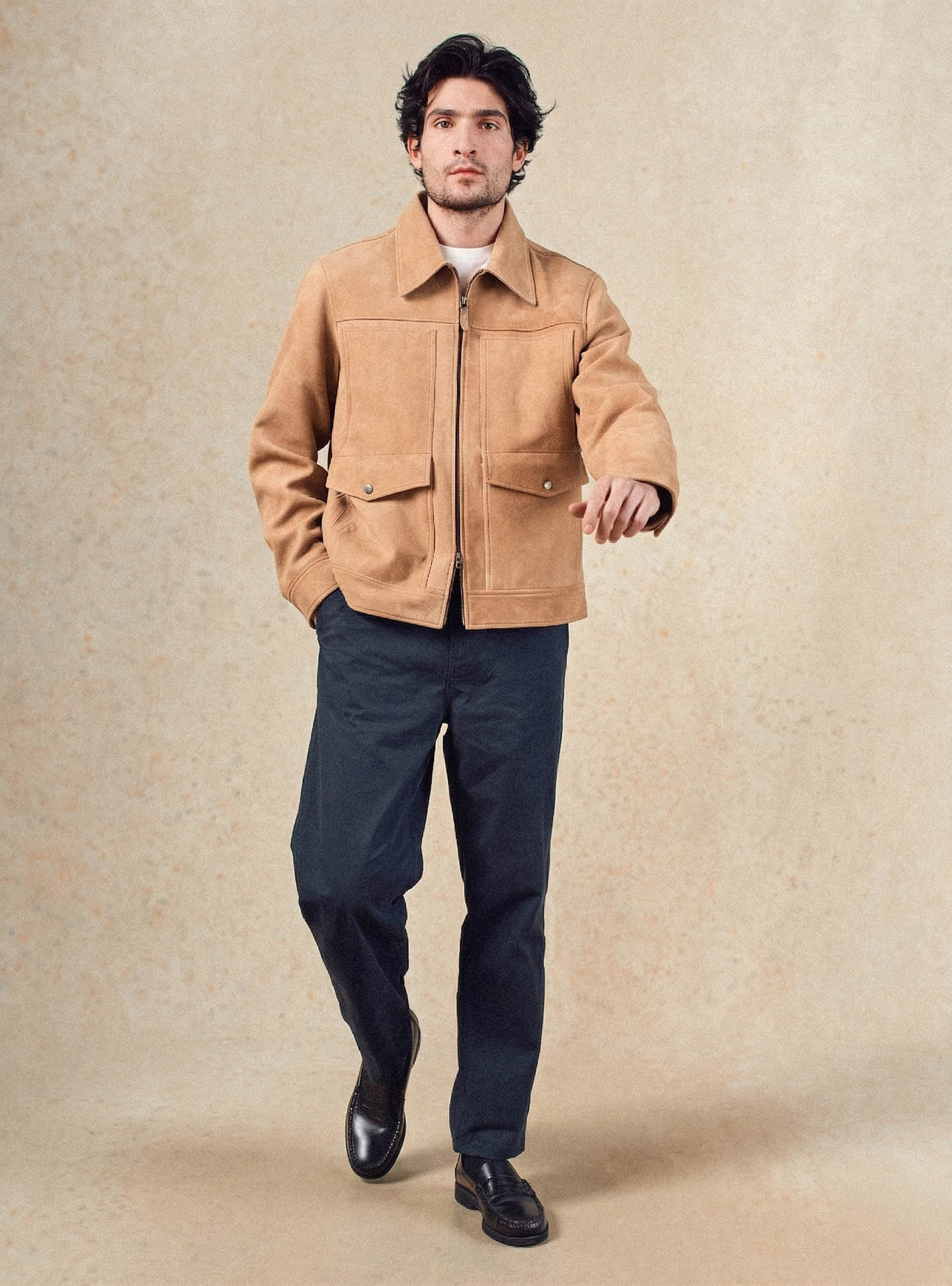 Chino navy en coton Balibaris - Ulysse