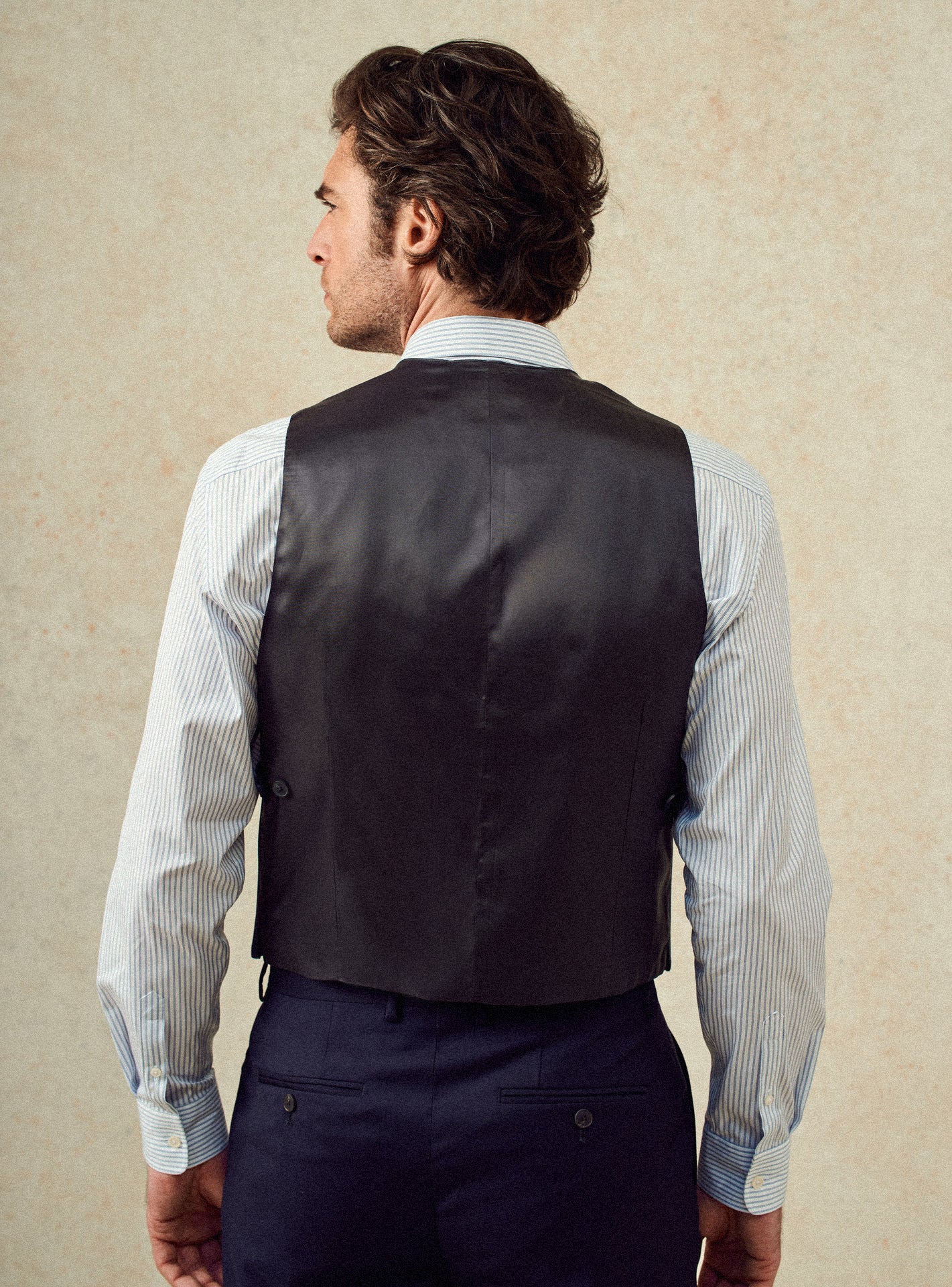 Gilet de costume Jon Navy-5
