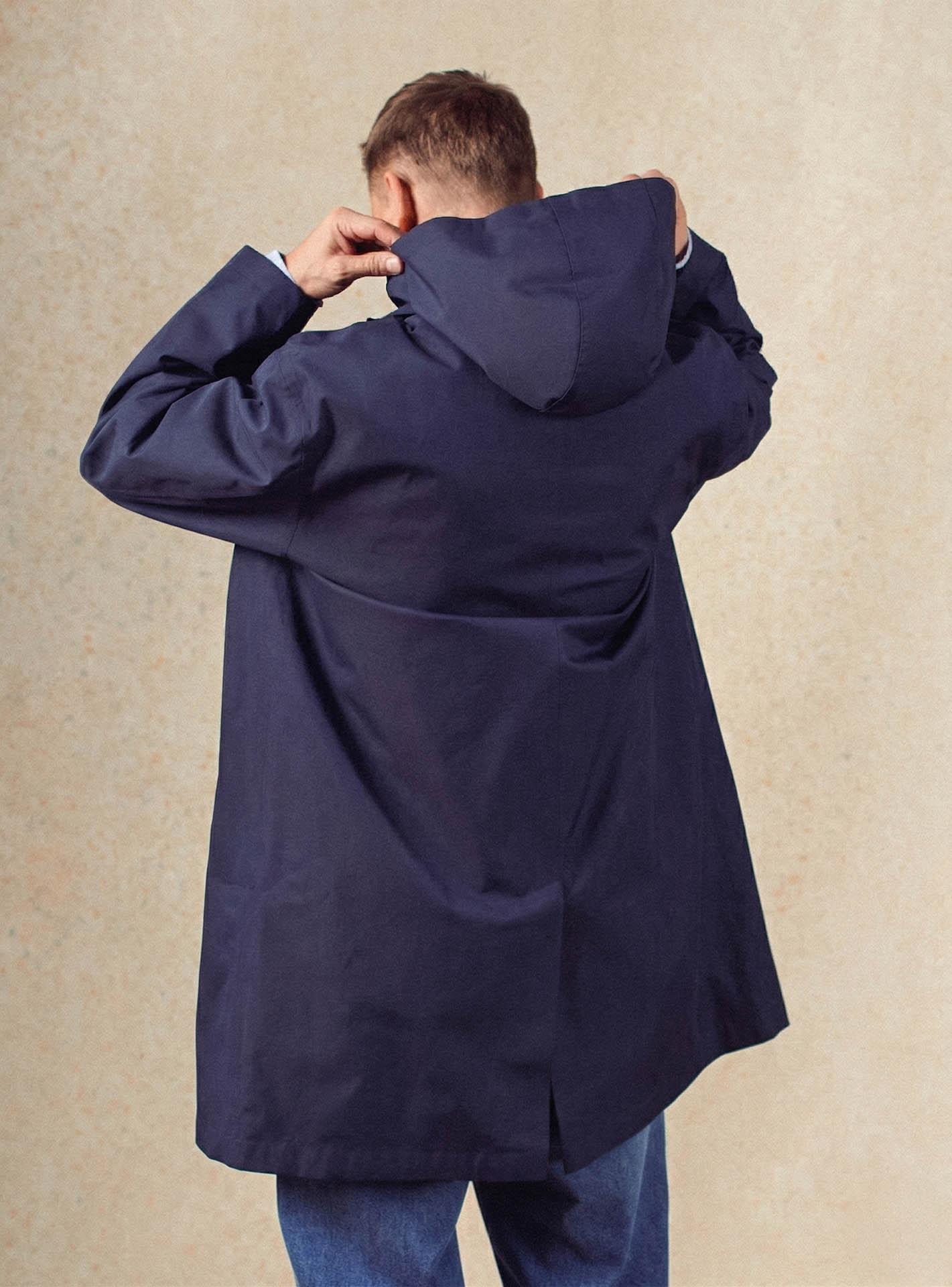 Imper navy Balibaris - méable Hadrien - Plan taille
