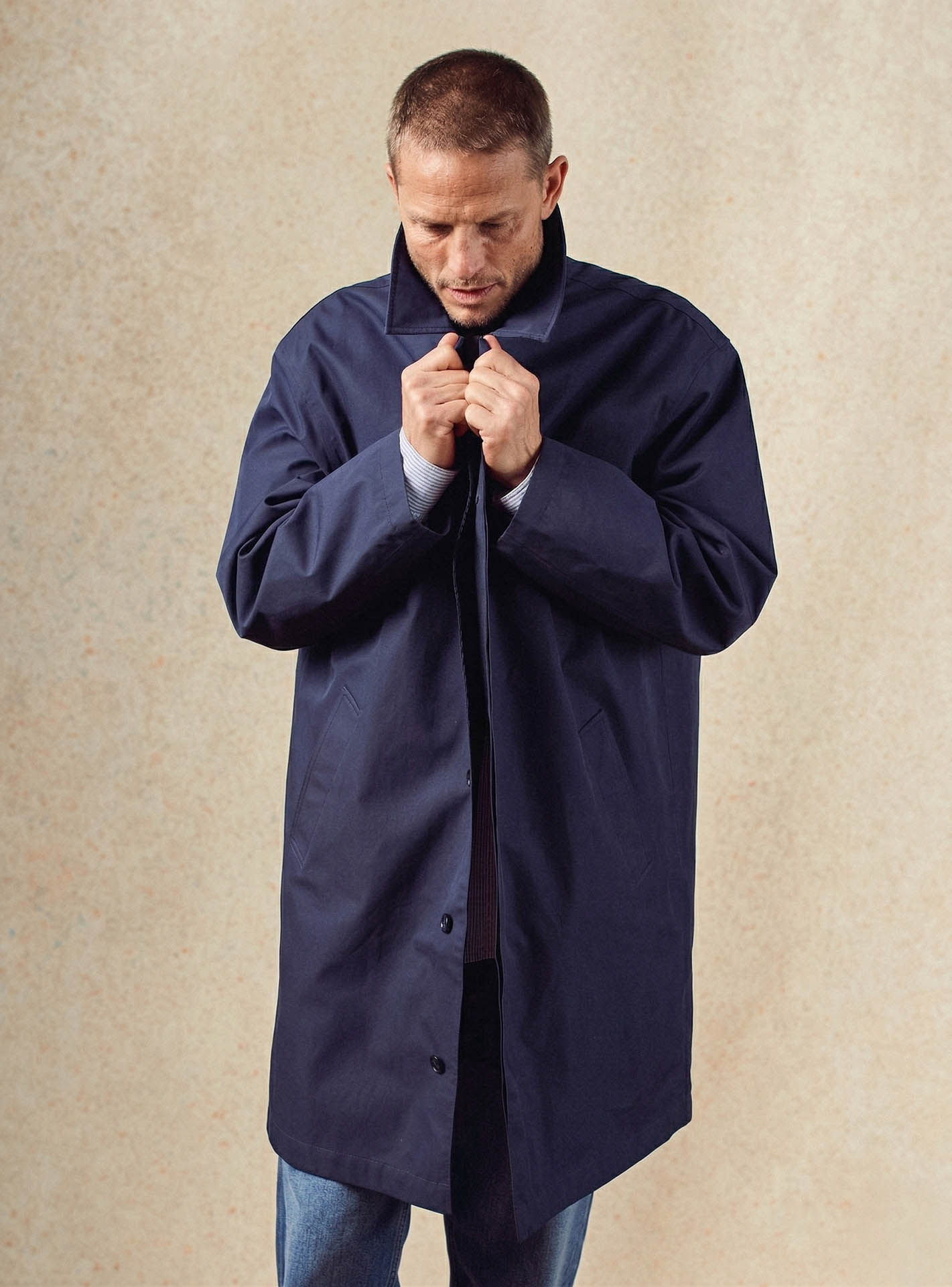 Imper navy Balibaris - méable Hadrien - Plan taille