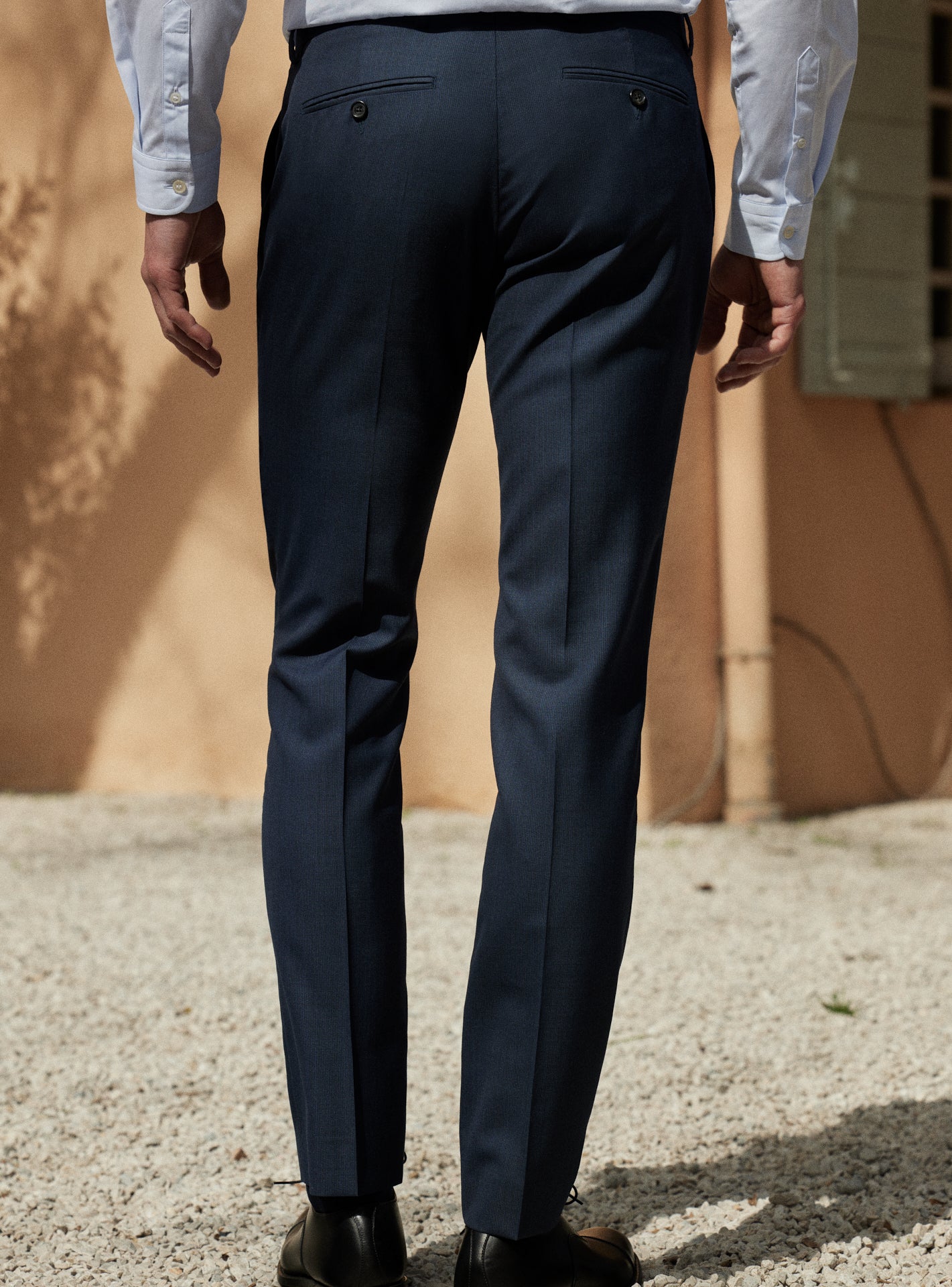 Pantalon de Costume en laine Jones Navy-5