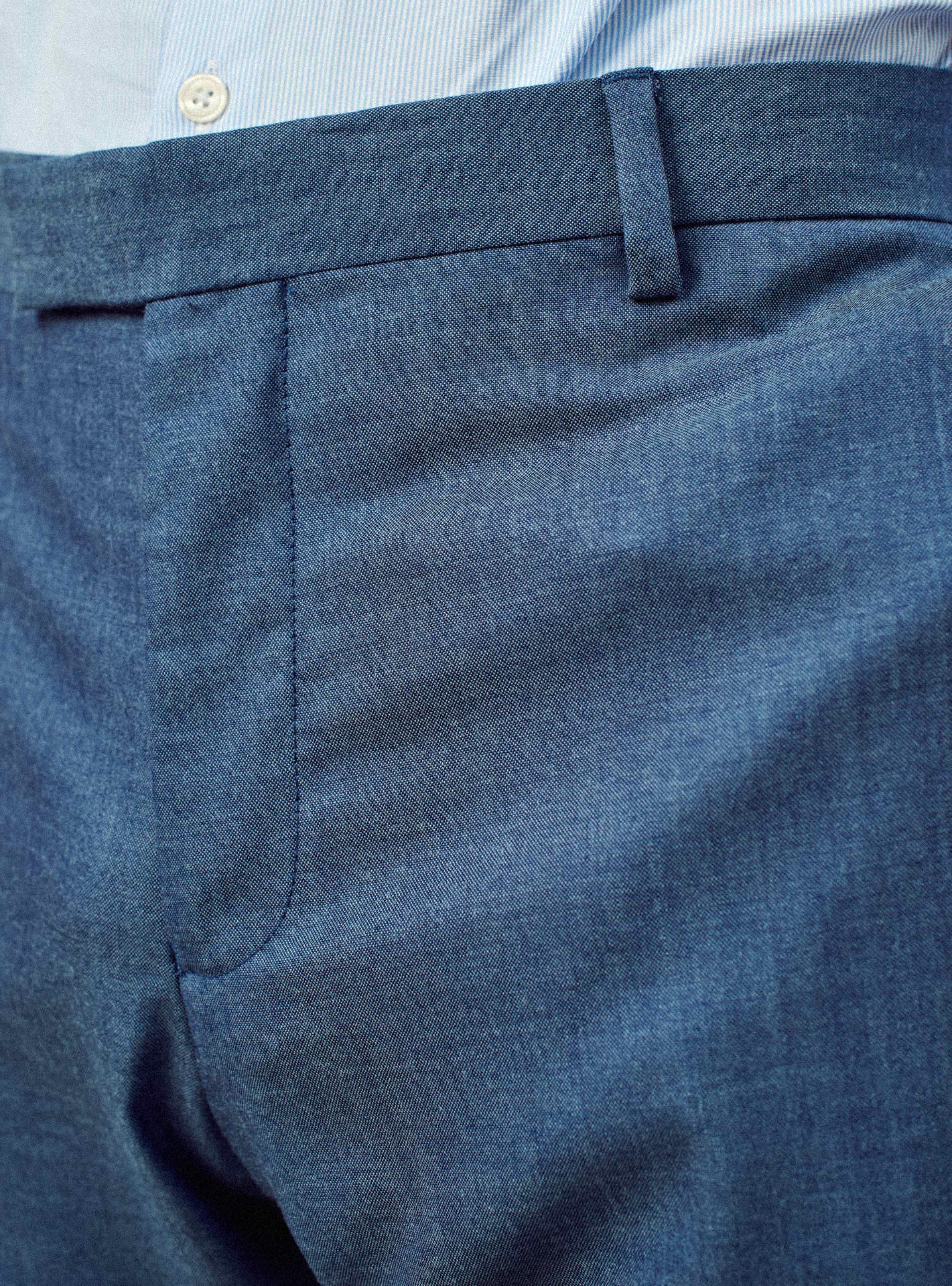 Pantalon de costume Gekko Blue Melanged-3