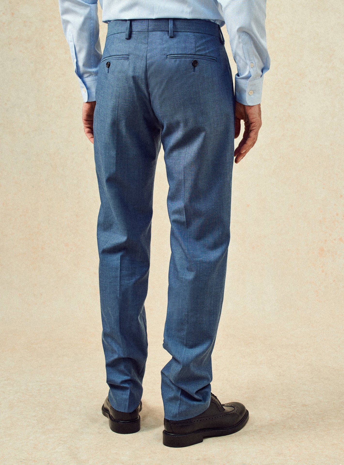 Pantalon de costume Gekko Blue Melanged-4