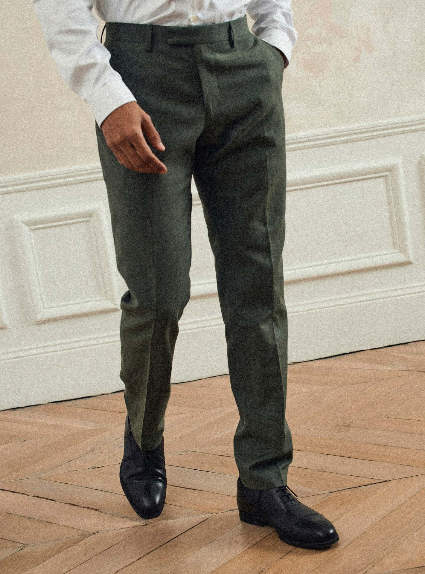 Pantalon de costume Jones Khaki-2
