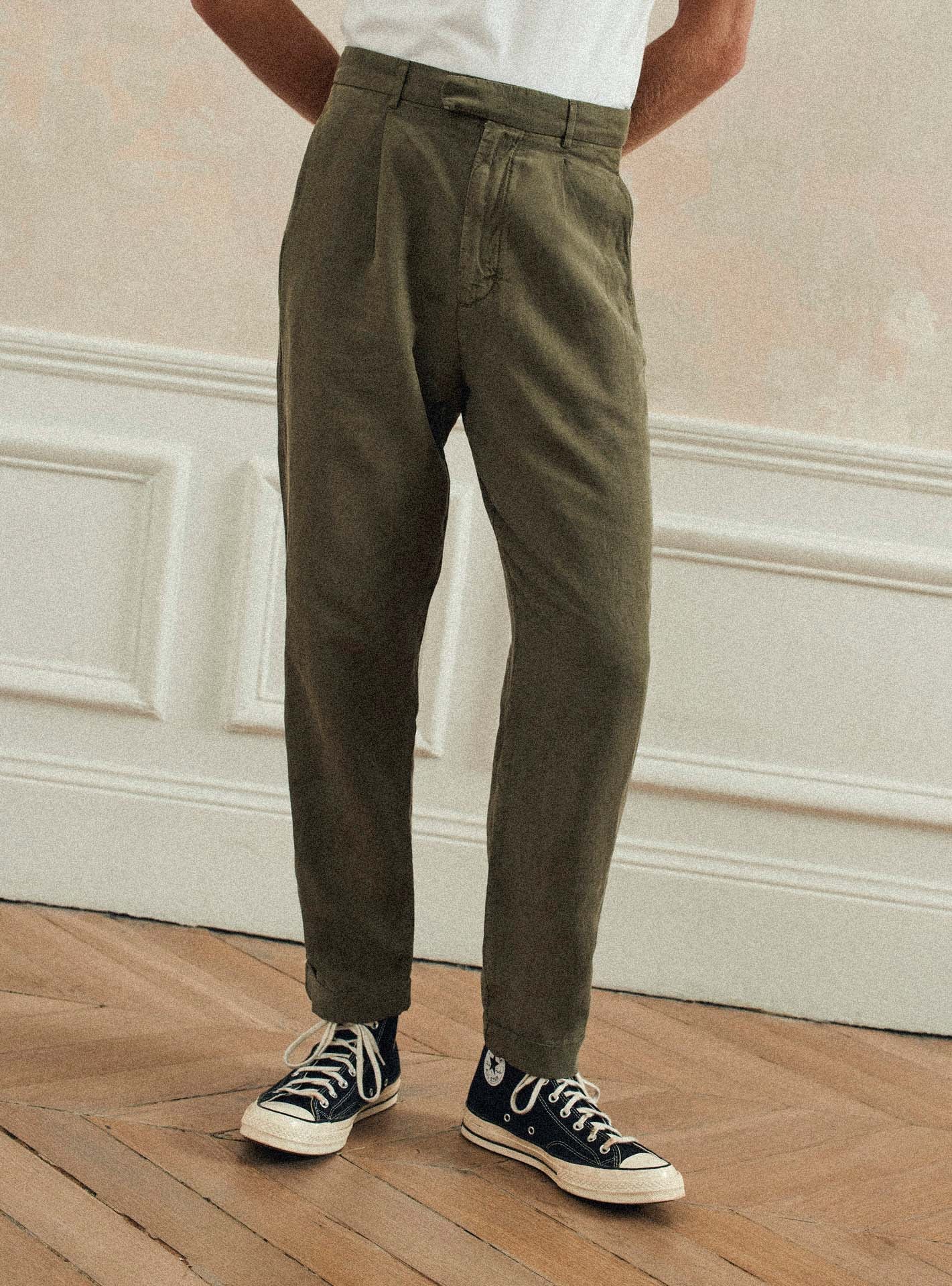 Pantalon Hugh Khaki-1