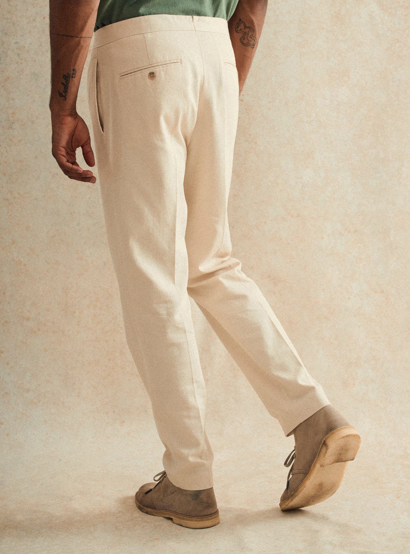Pantalon Balibaris - Covent Off White - Plan taille