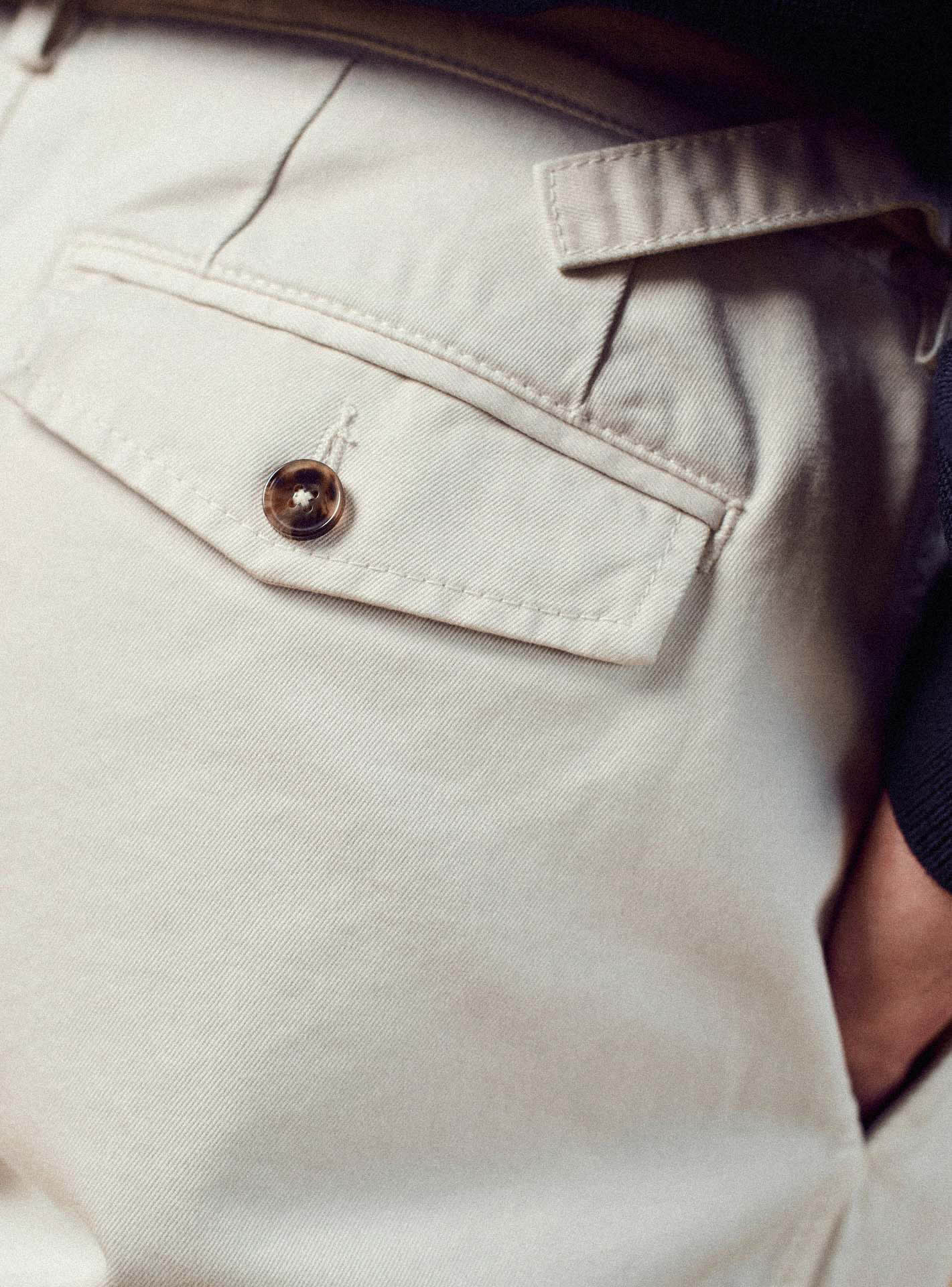Pantalon ecru en coton Balibaris - Clyde
