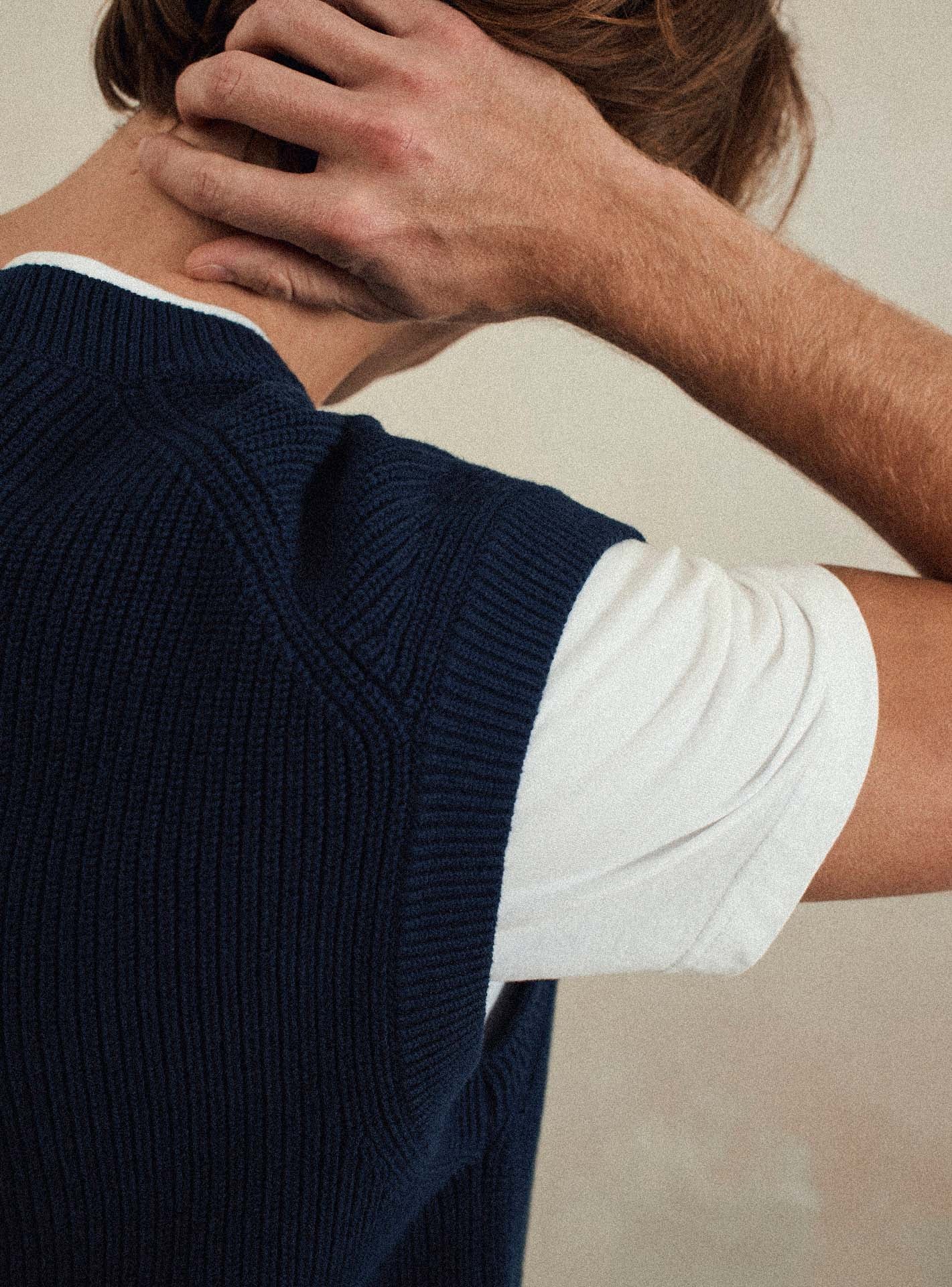 Pull navy en coton Balibaris - Tomer