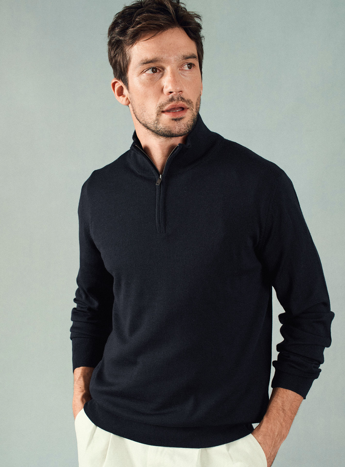 Aaron Navy Sweater-1